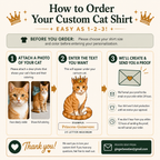 Custom Royal Cartoon Cat Based on Your Kitty T-Shirt