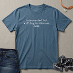 Introverted But Willing To Discuss Cats T-Shirt