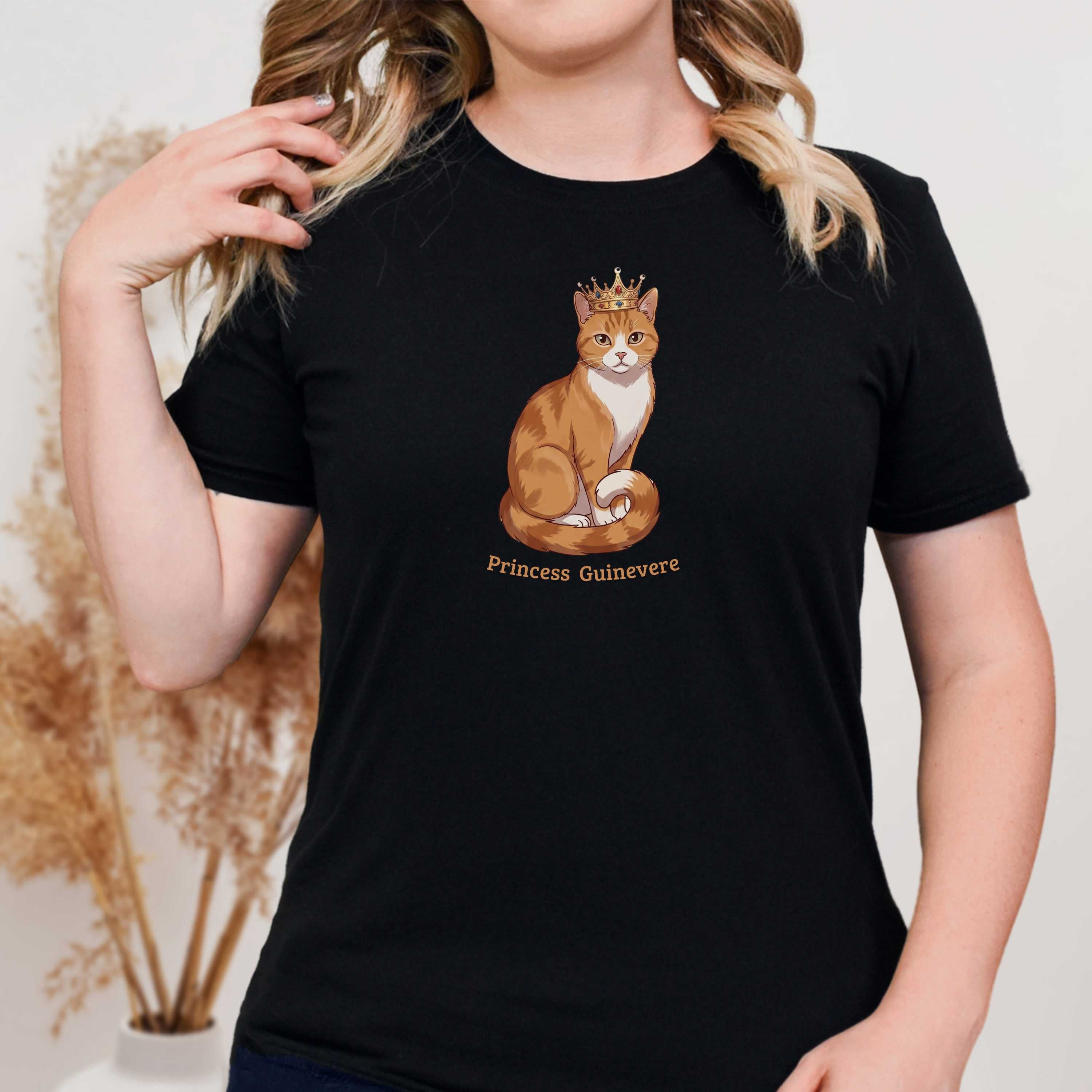Custom Royal Cartoon Cat Based on Your Kitty T-Shirt