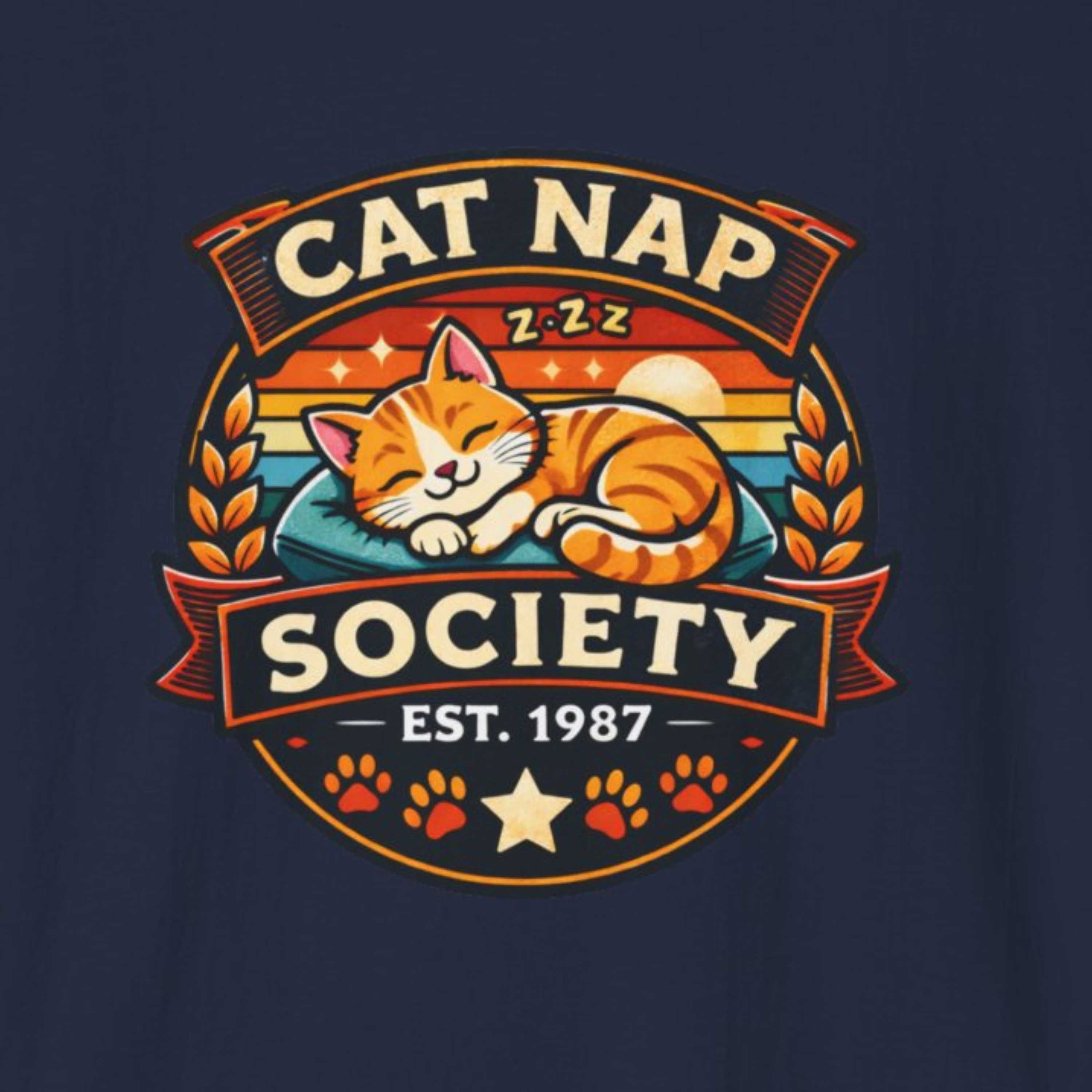 Cat Nap Society Orange Tabby T-Shirt