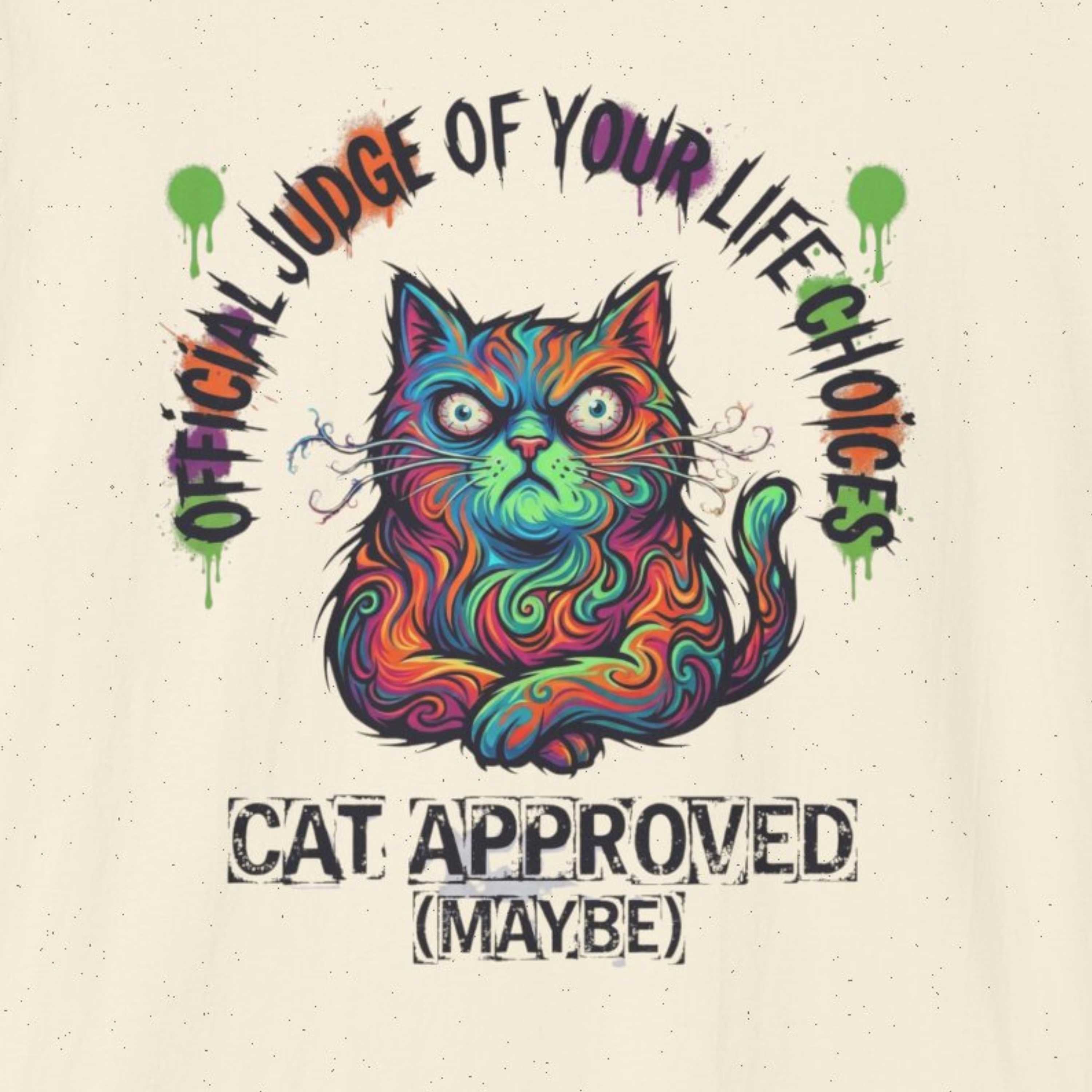 Official Judge of Life Choices Cat T-Shirt