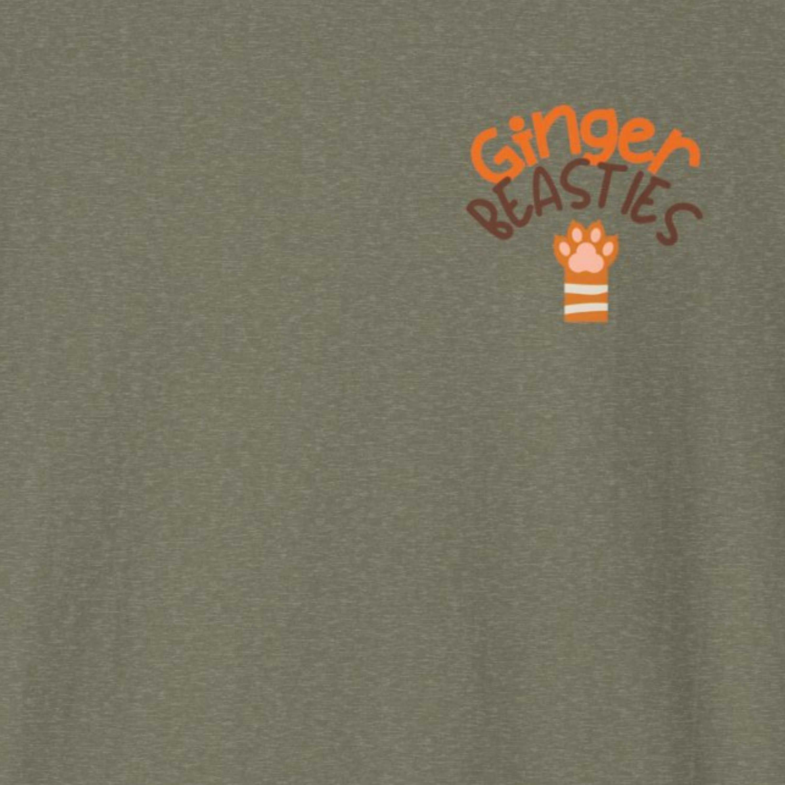 Ginger Beasties Paw Print Small Left Chest T-Shirt