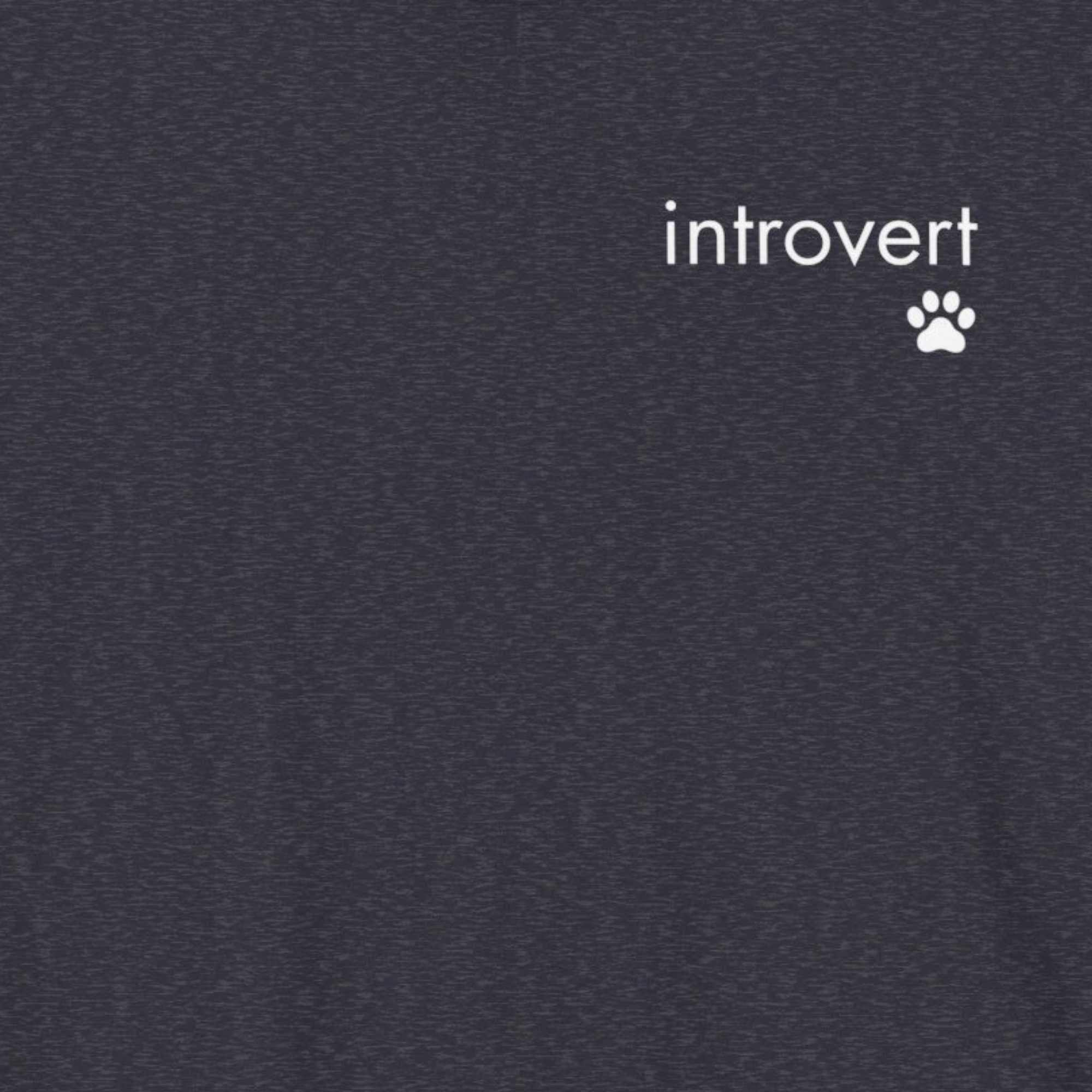 The "Introvert" Minimalist Pet Lover T-Shirt
