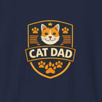 Cat Dad Badge T-Shirt