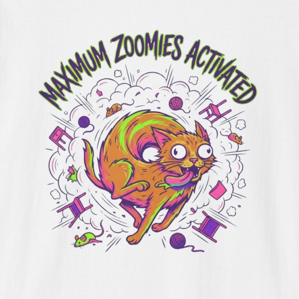 Maximum Zoomies Activated Cat T-Shirt