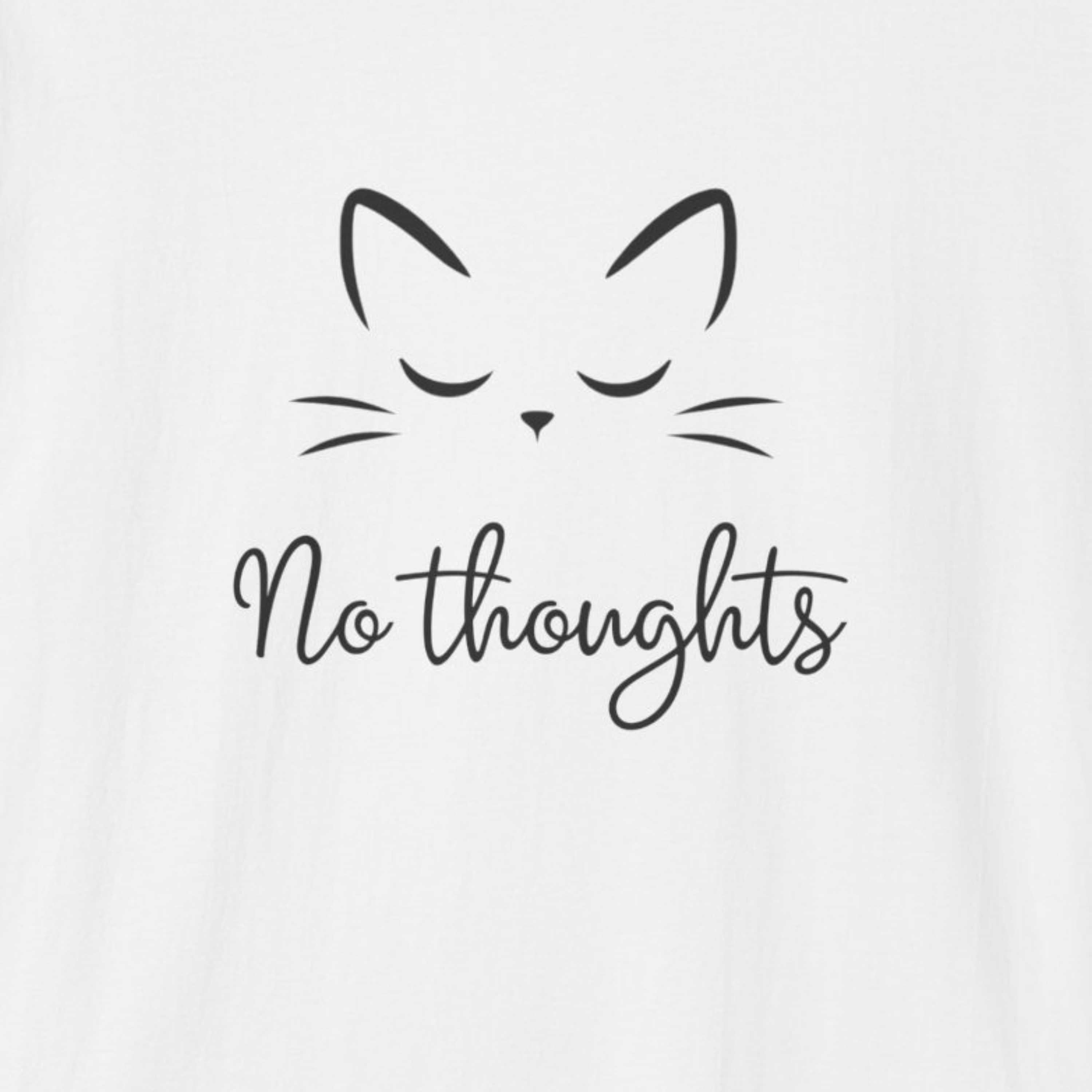 No Thoughts Cat T-Shirt