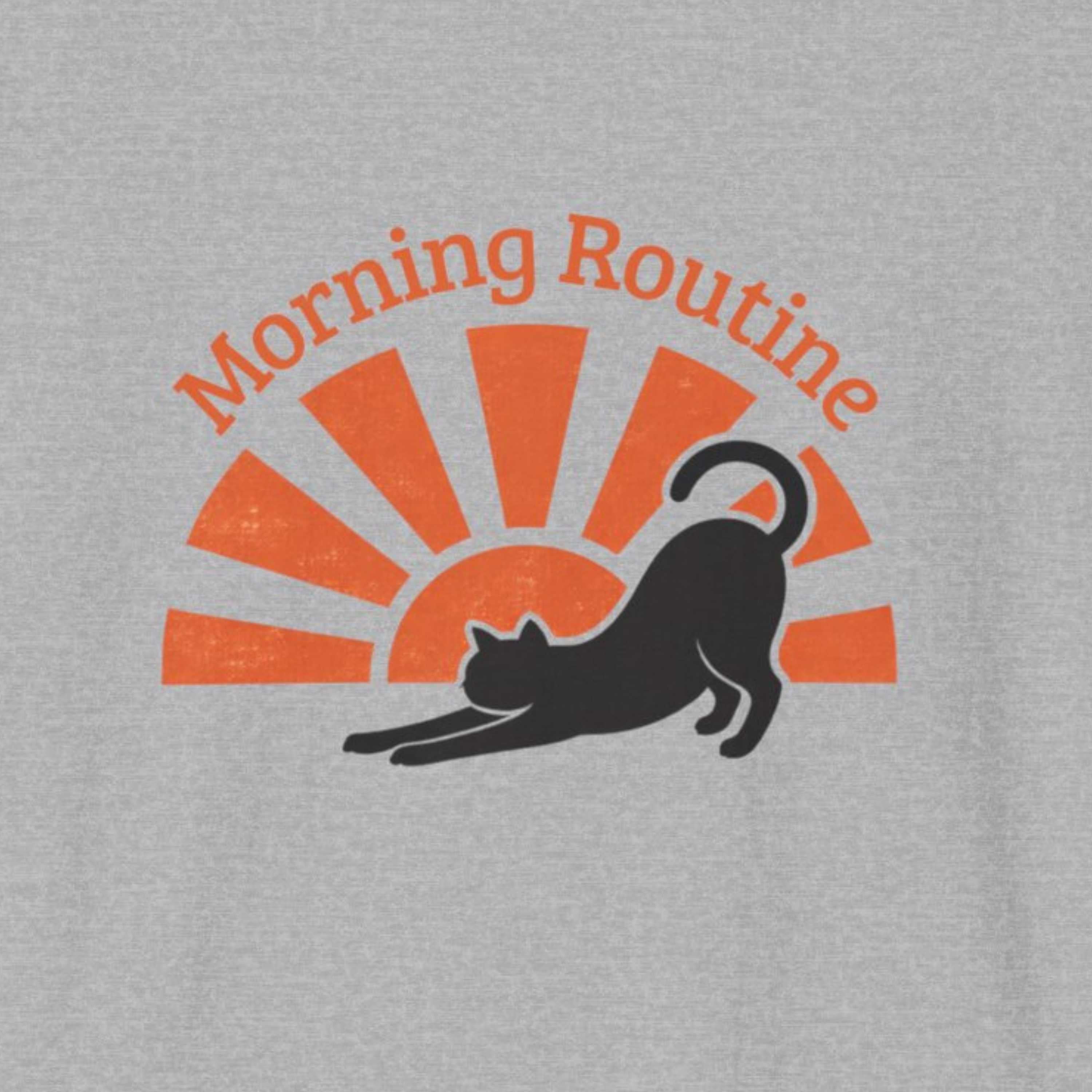 Morning Routine Cat & Sunburst T-Shirt