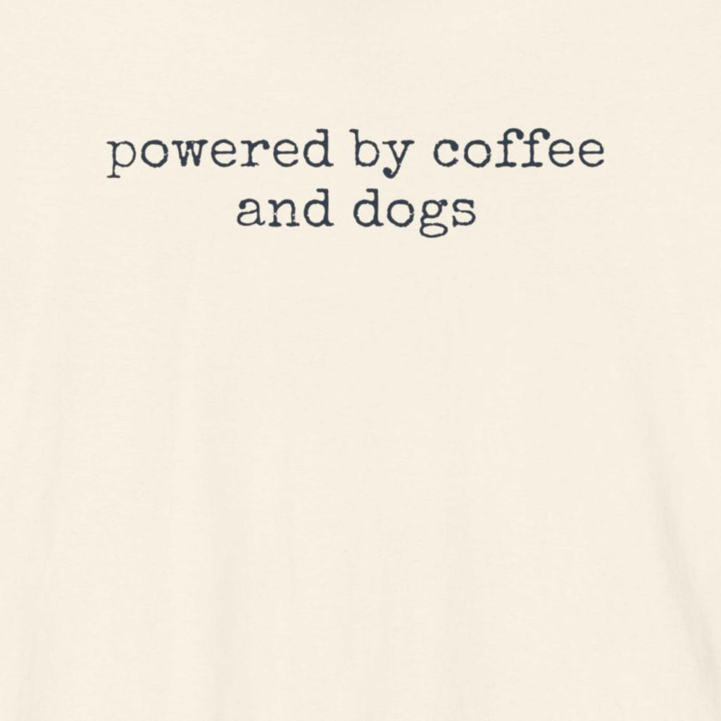 Powered by Coffee & Dogs (text) T-Shirt