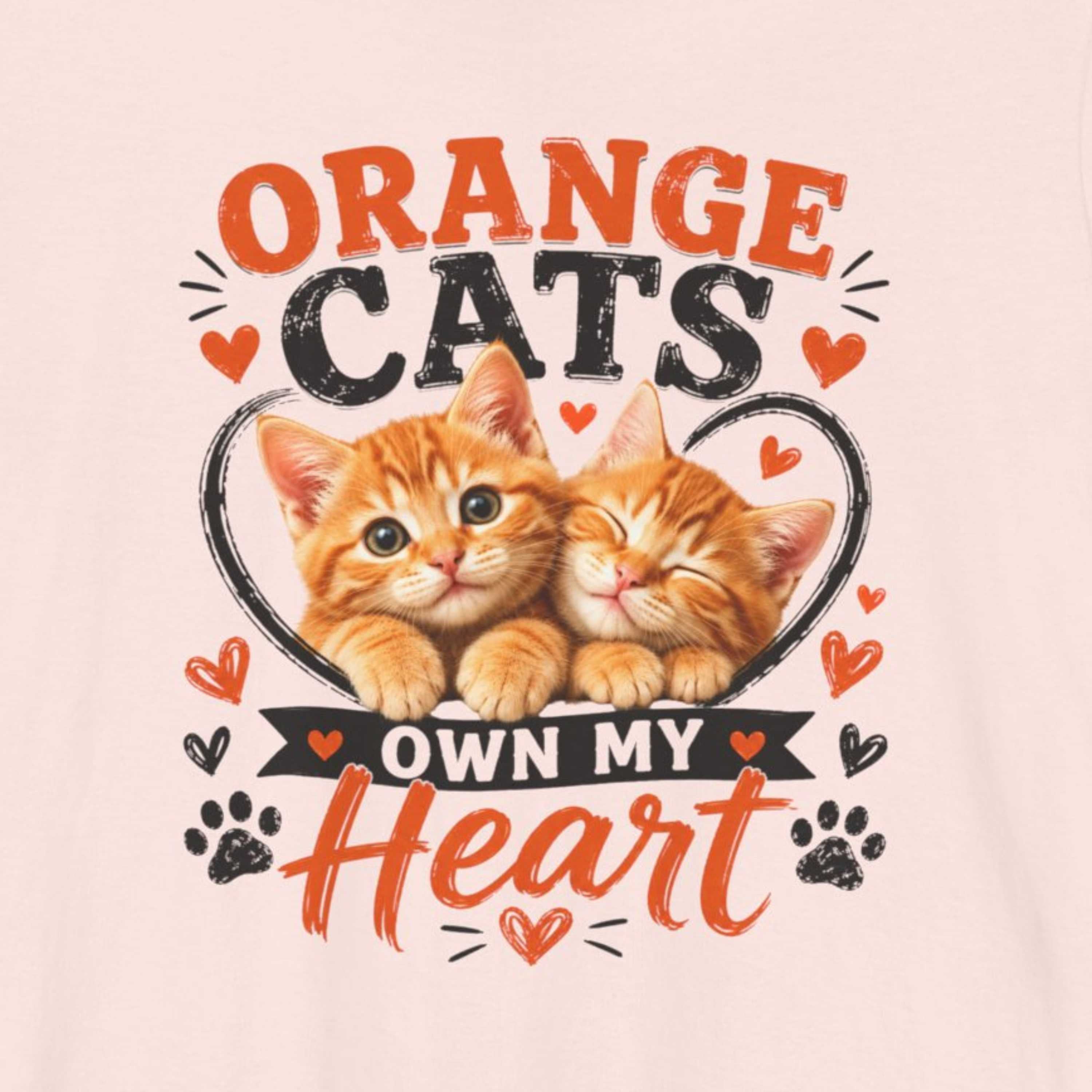 Orange Cats Own My Heart T-Shirt