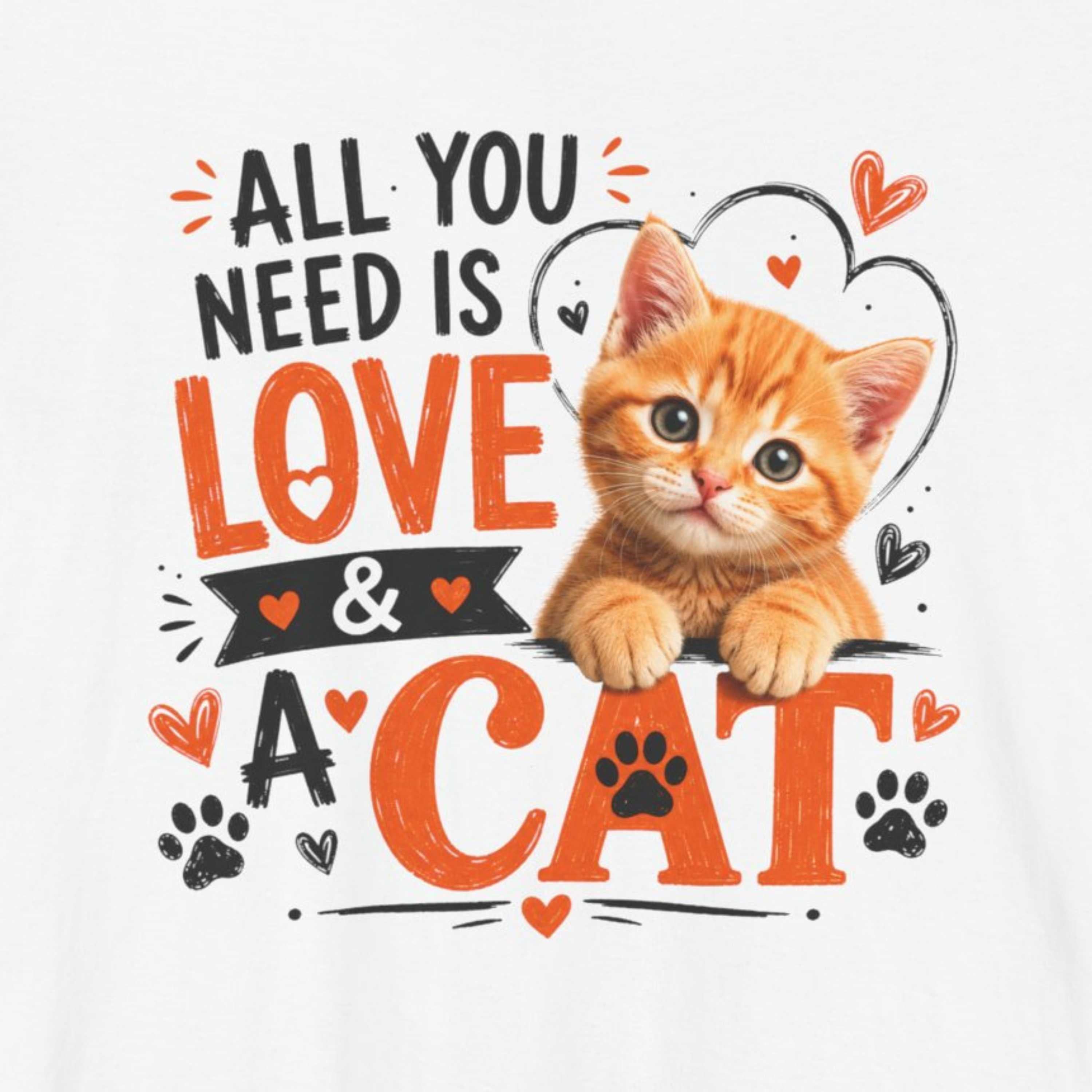 All You Need is Love and a Cat 2 T-Shirt