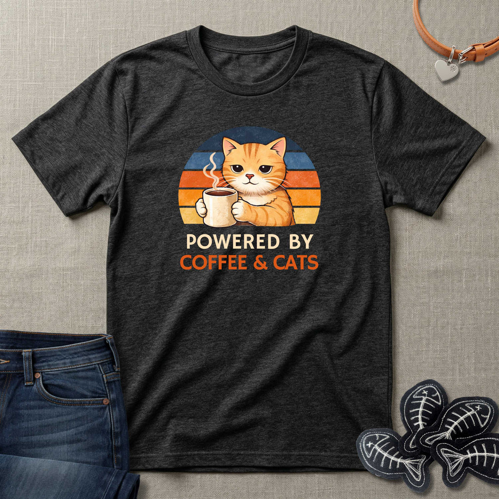 Powered by Coffee & Cats T-Shirt