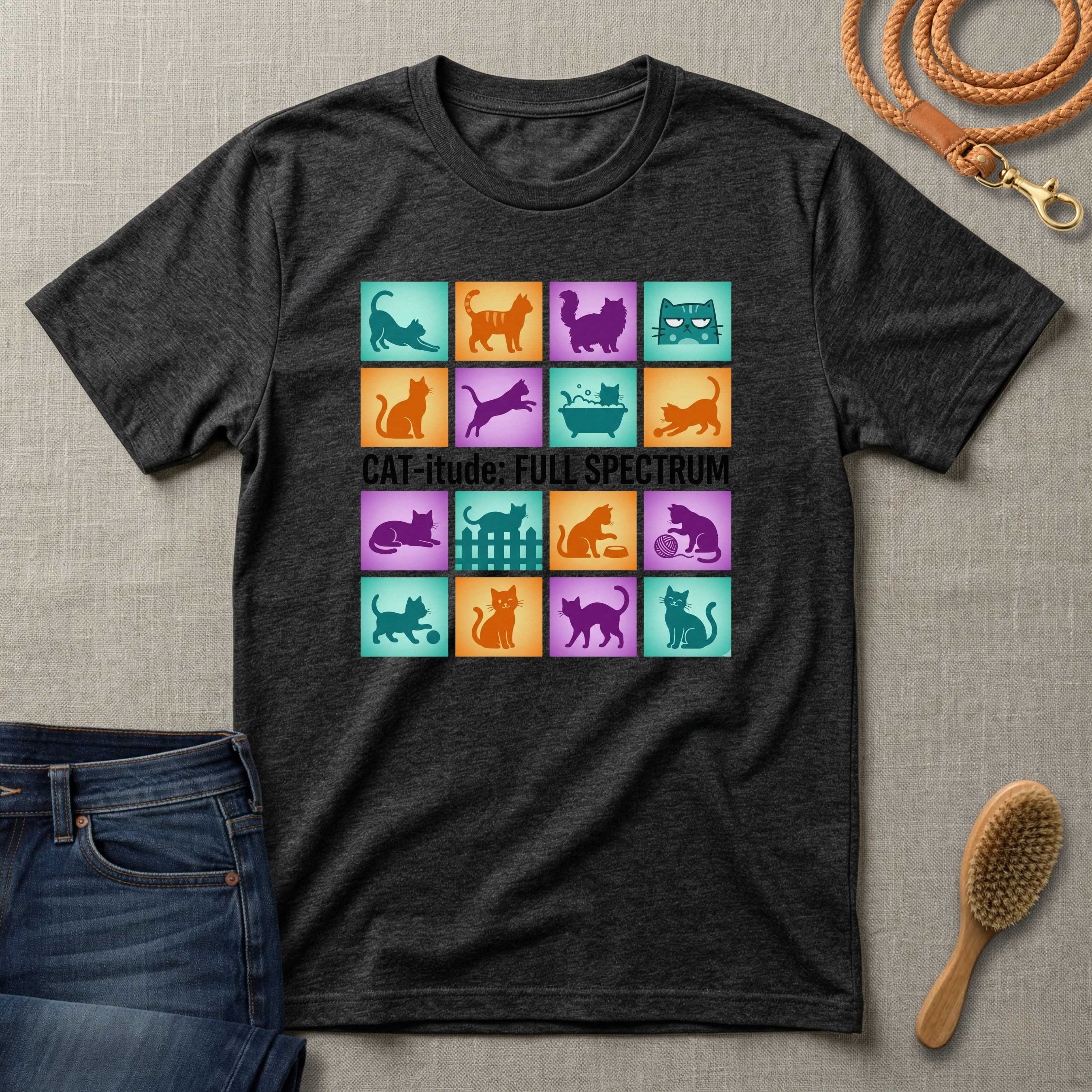 Catitude Full Spectrum Cat T-Shirt
