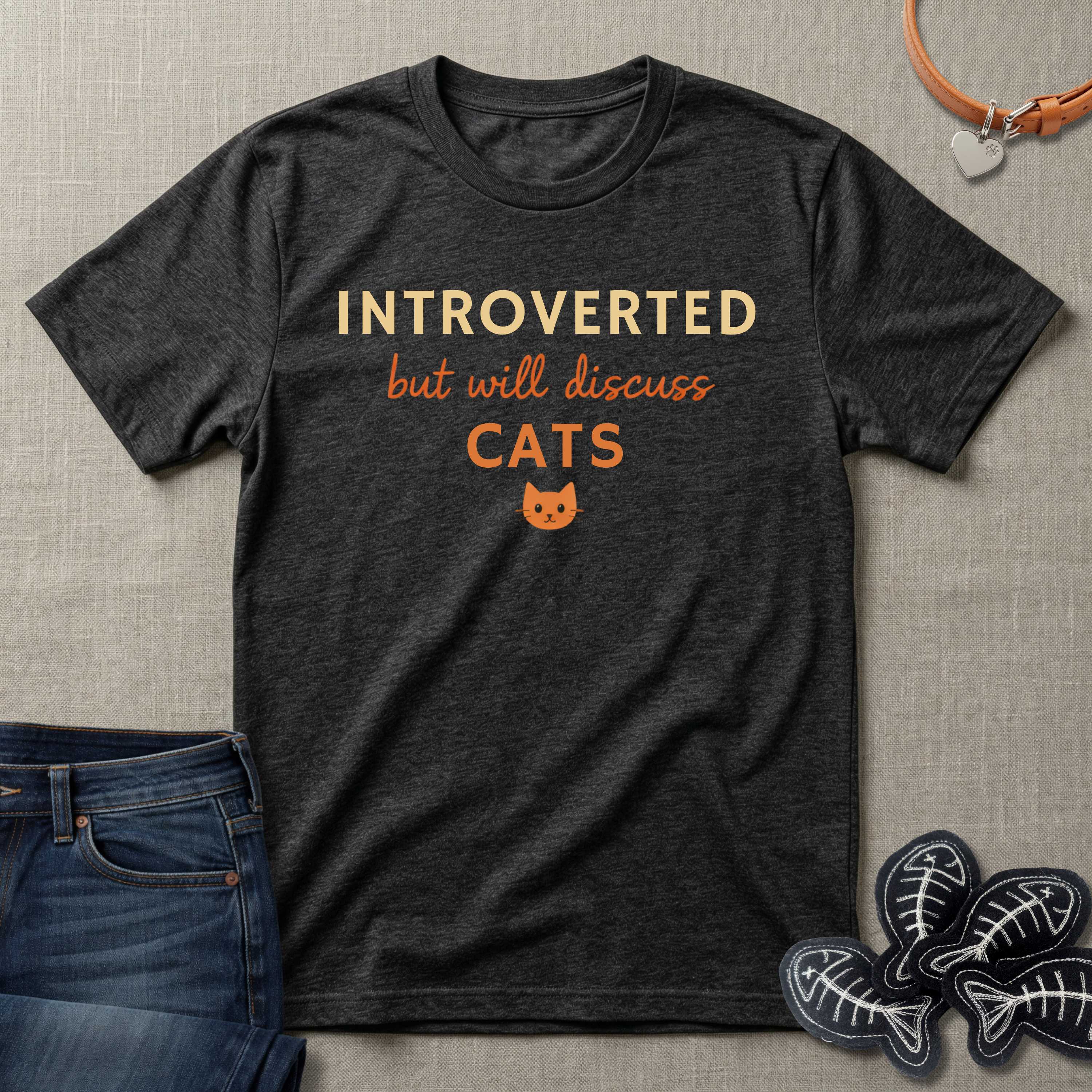 Introverted but will discuss Cats T-Shirt