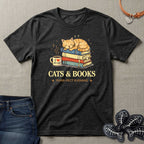 Cats & Books T-Shirt