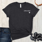 The Introvert Minimalist Pet Lover T-Shirt