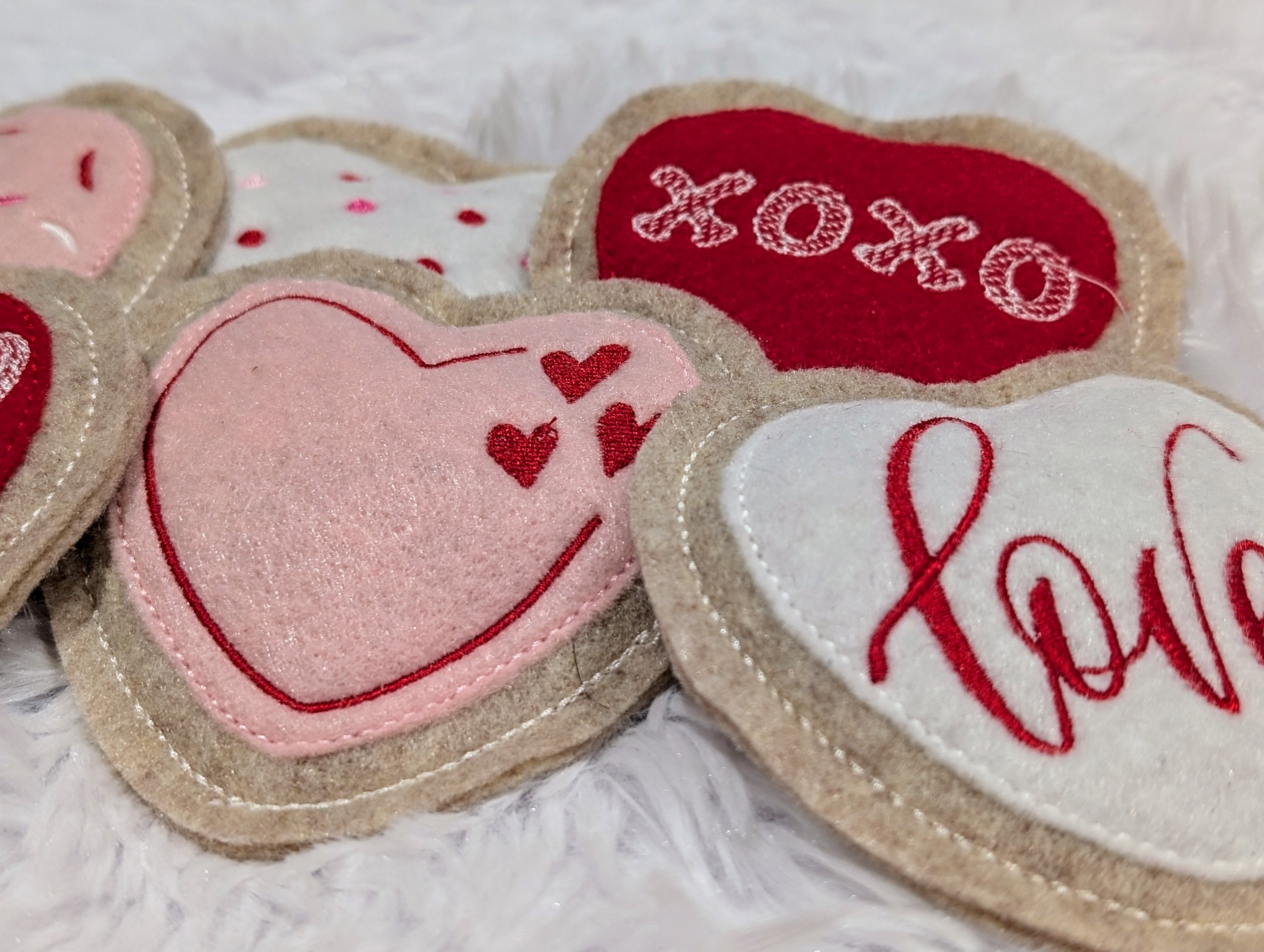 Heart Cookie Catnip Toys – Handmade Valentine's Treats for Cats