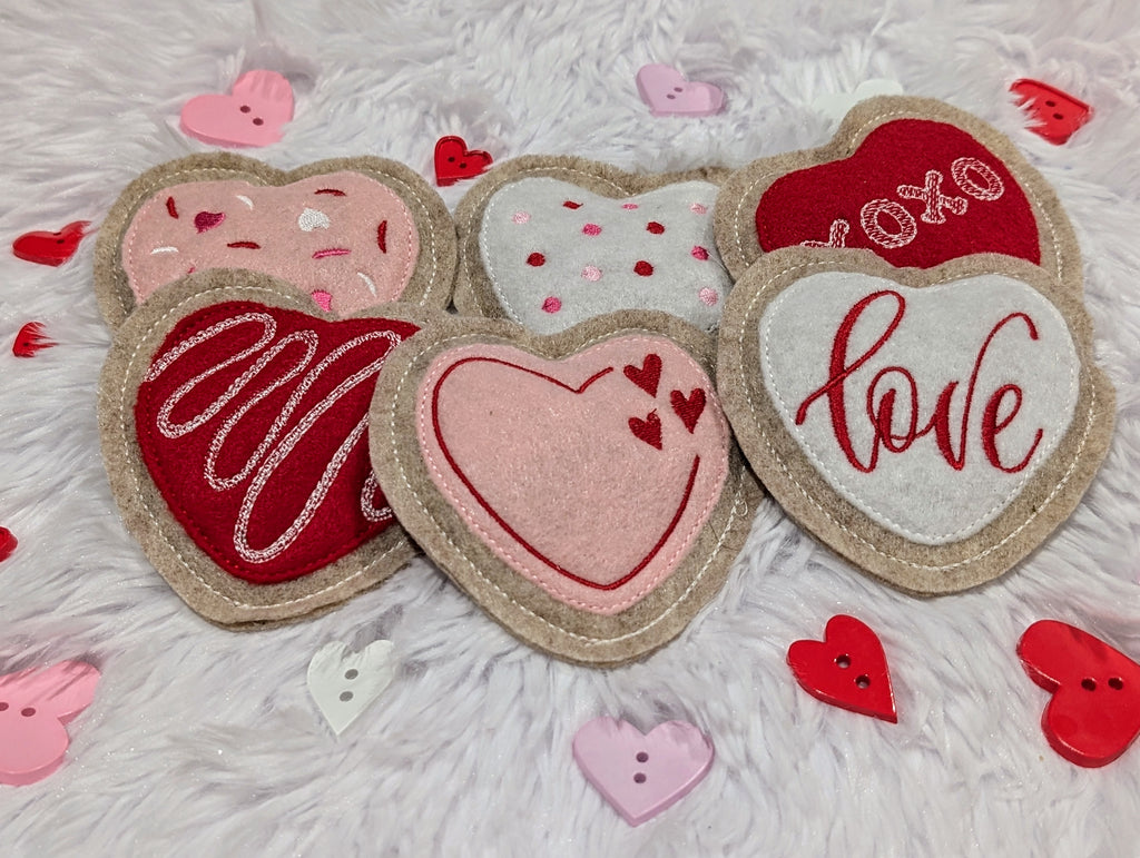 Heart Cookie Catnip Toys – Handmade Valentine's Treats for Cats