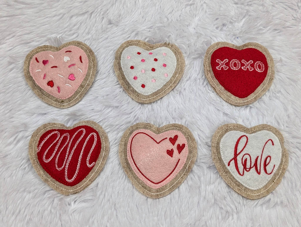 Heart Cookie Catnip Toys – Handmade Valentine's Treats for Cats