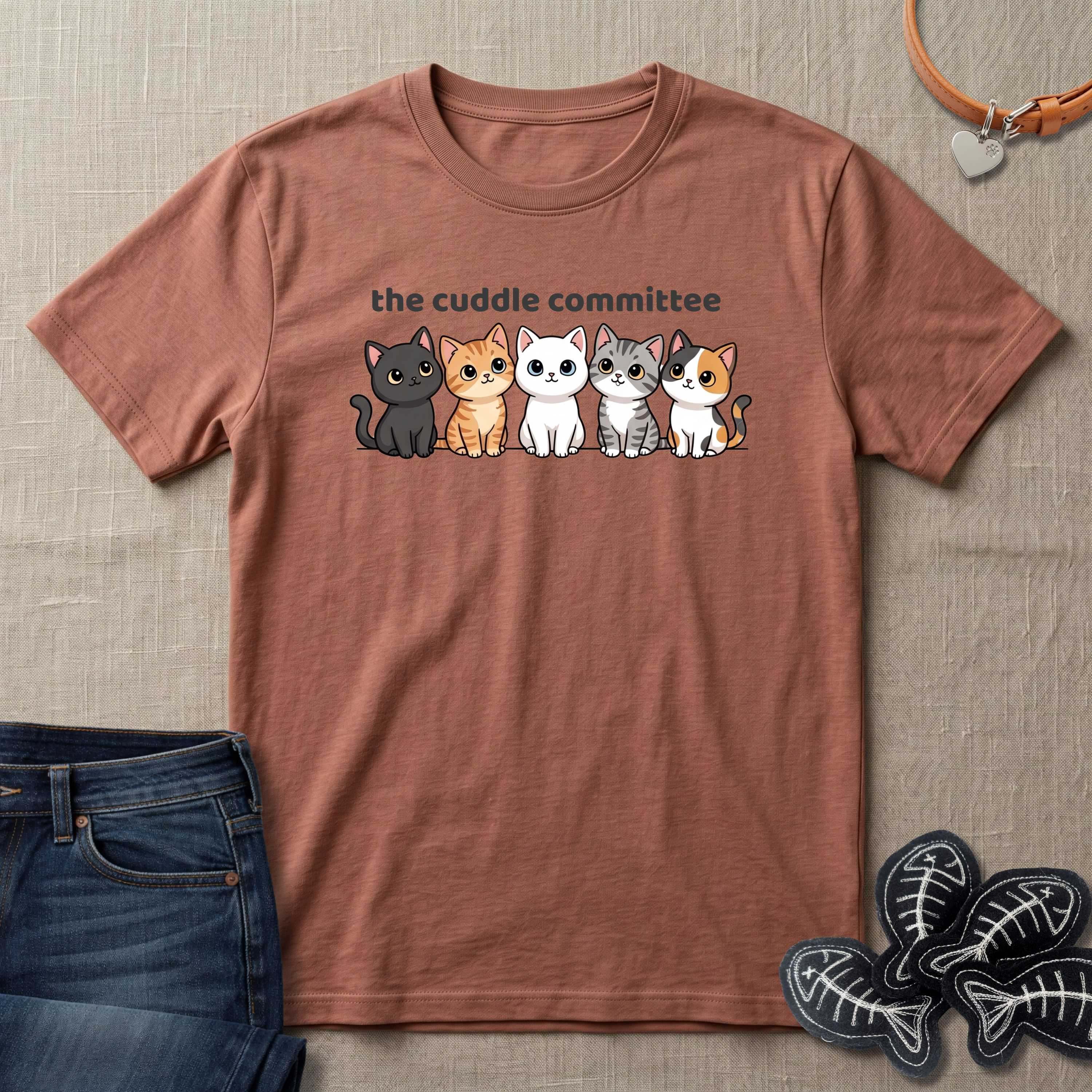 The Cuddle Committee Cat T-Shirt
