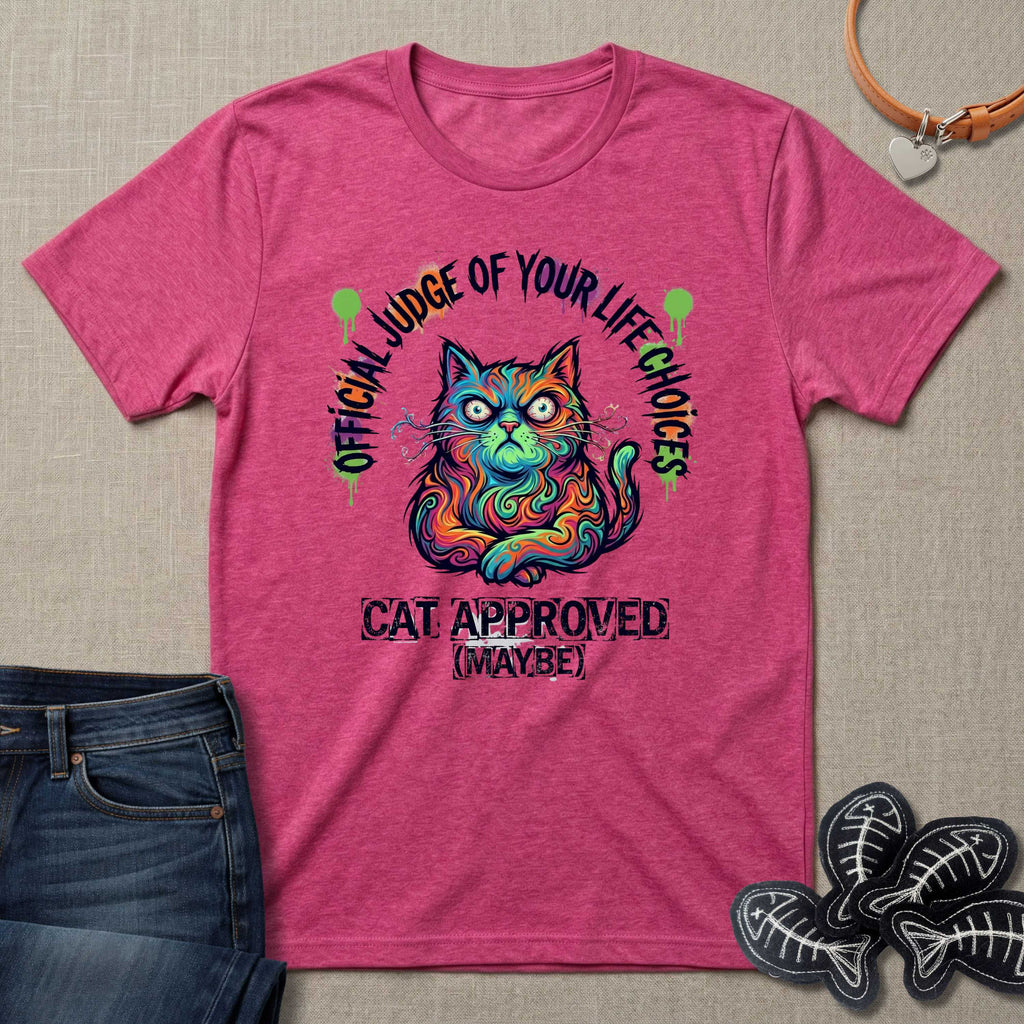 Official Judge of Life Choices Cat T-Shirt