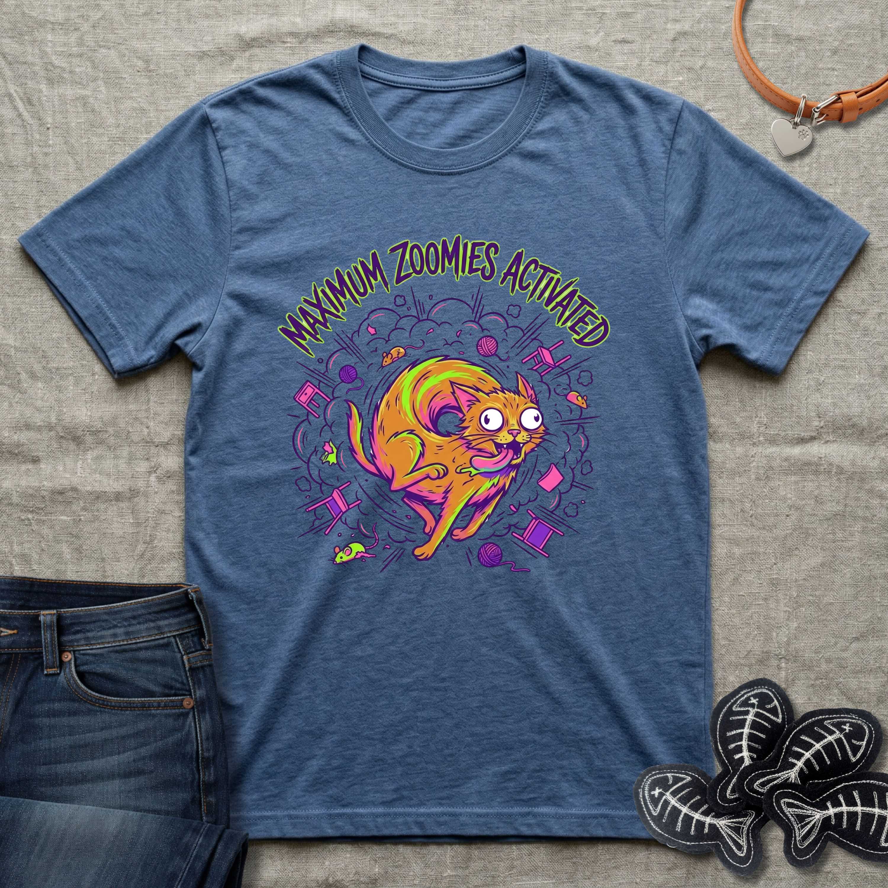 Maximum Zoomies Activated Cat T-Shirt