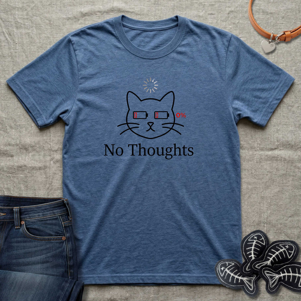 No Thoughts - Dead Battery T-Shirt