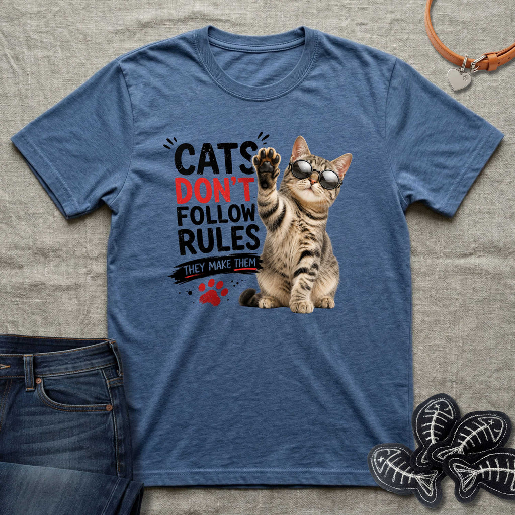 Cats Don't Follow Rules T-Shirt