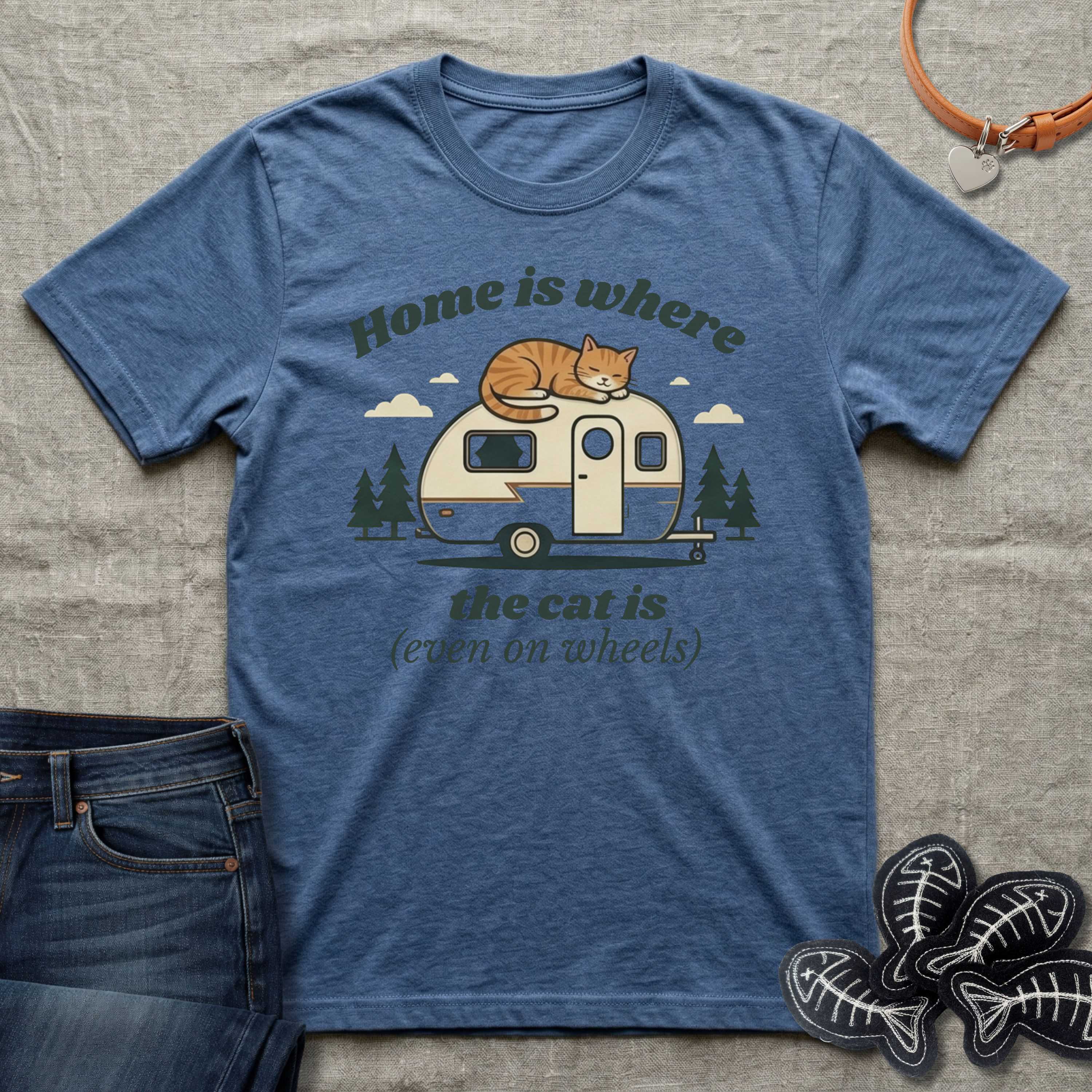 Home is Where the Cat is - Even on Wheels T-Shirt