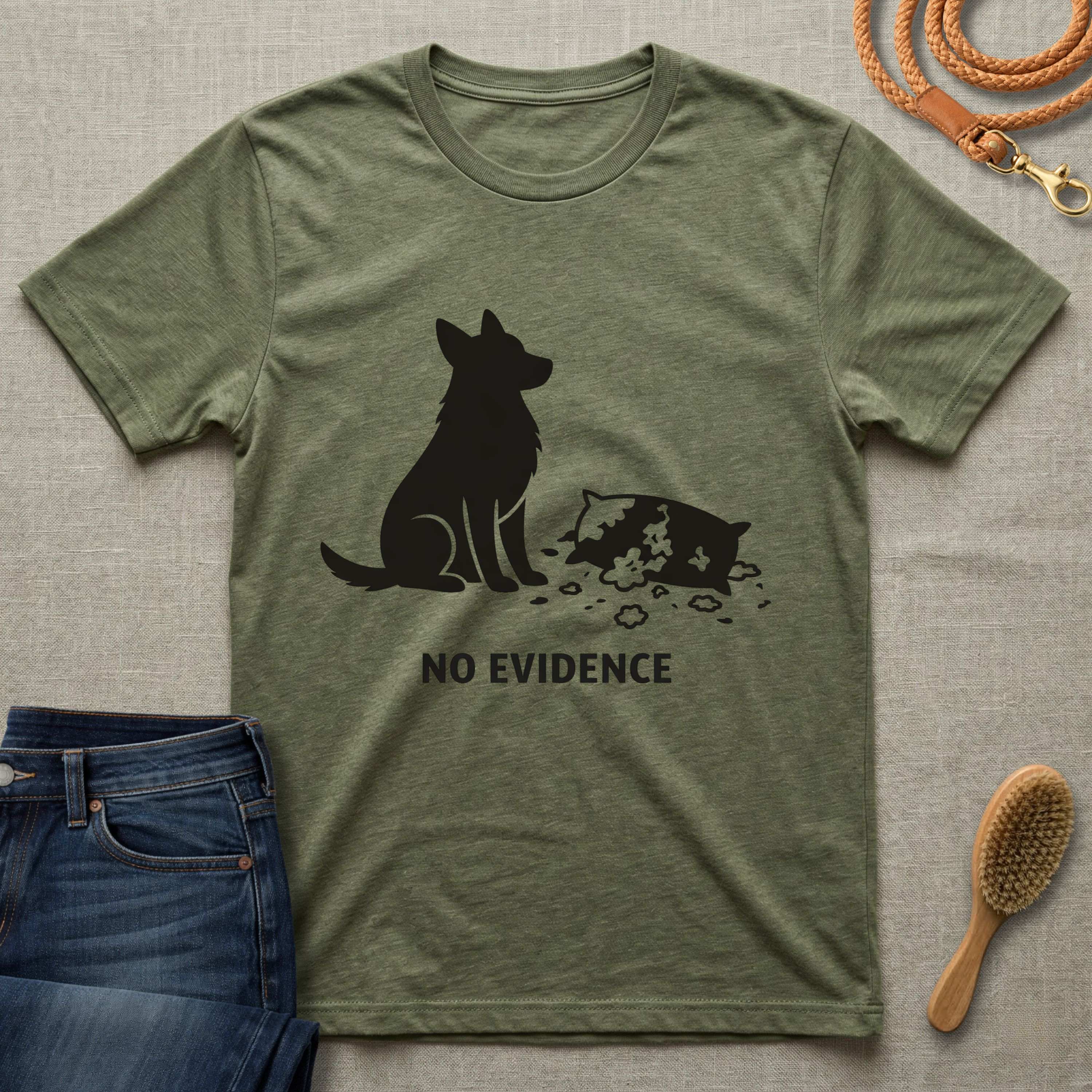No Evidence - Dog & Pillow T-Shirt