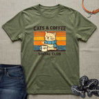 Cats & Coffee Social Club T-Shirt