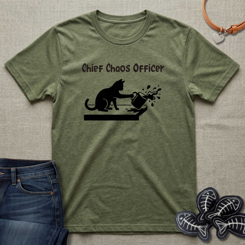 Chief Chaos Officer Cat T-Shirt