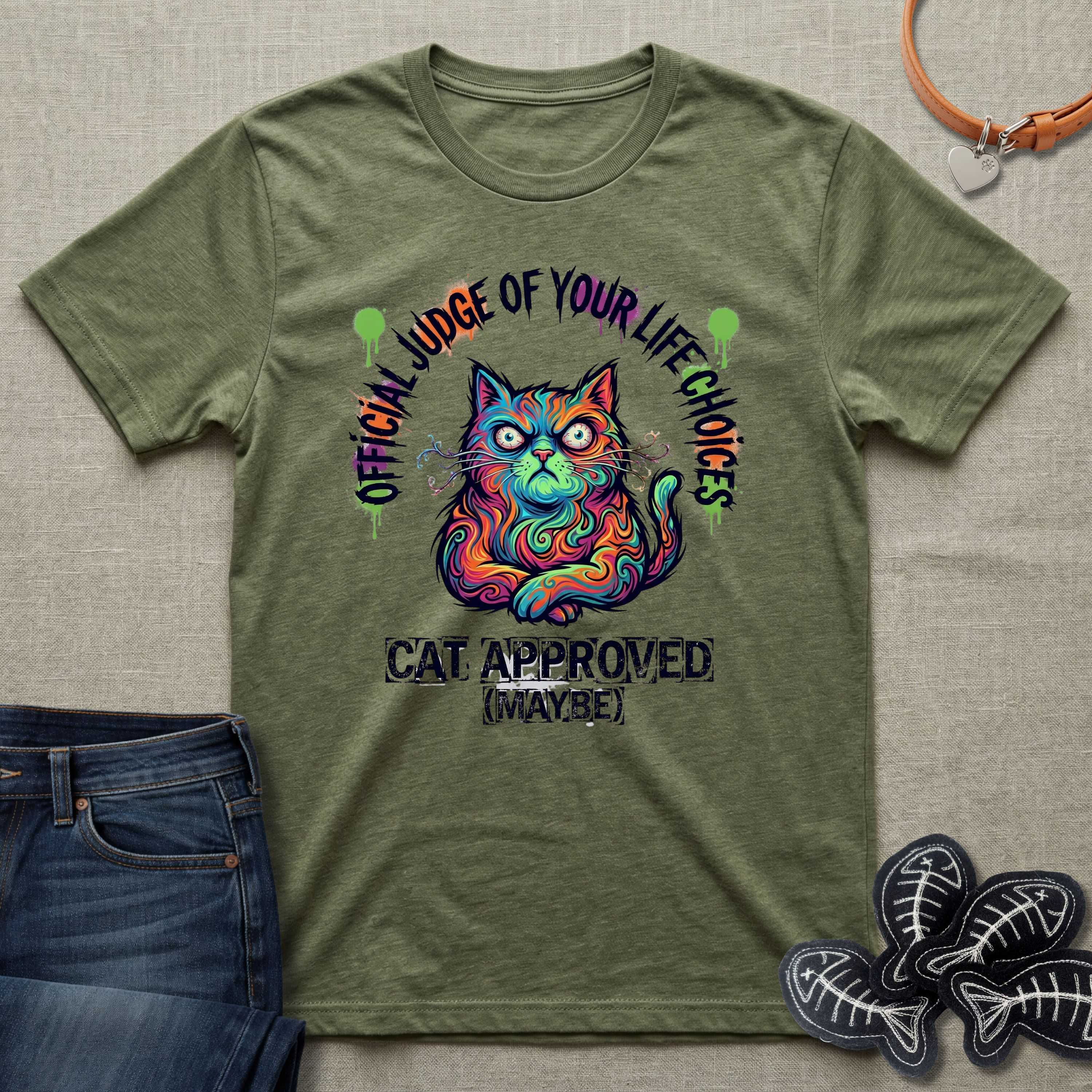 Official Judge of Life Choices Cat T-Shirt