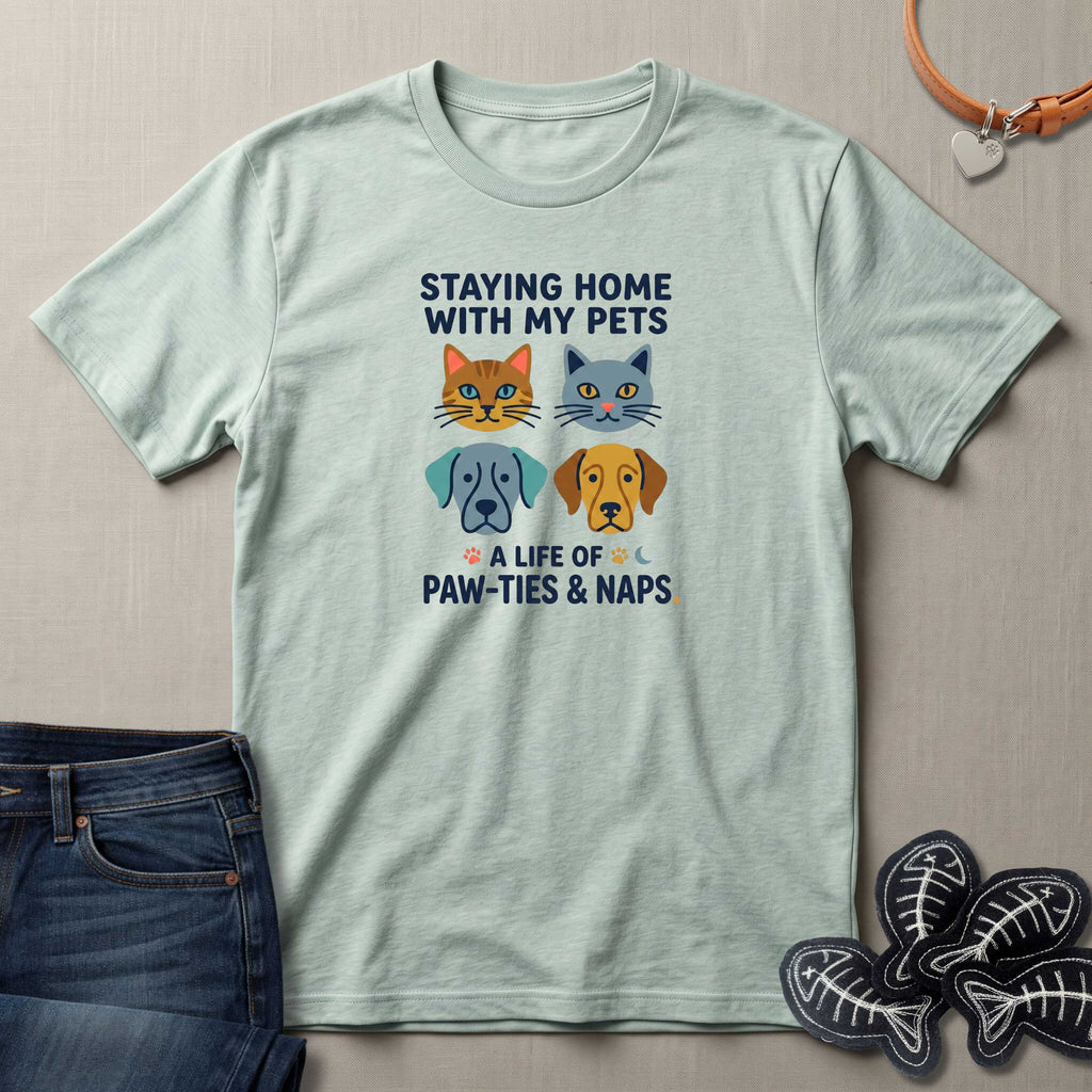 Staying Home with my Pets T-Shirt