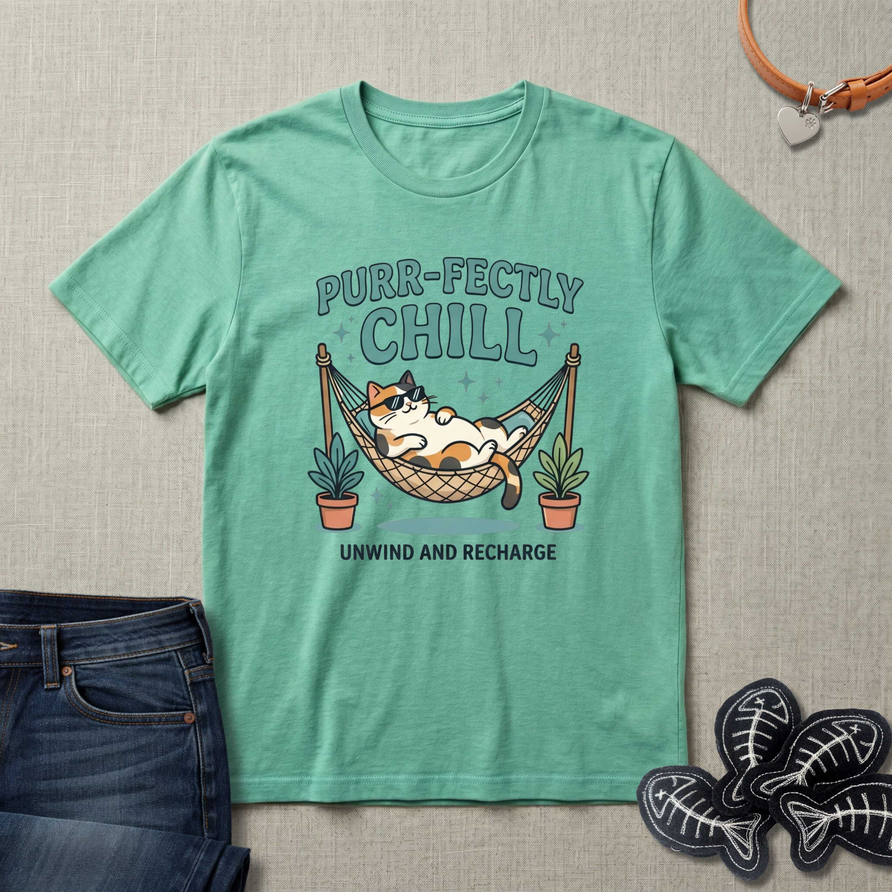Purr-fectly Chill Cat T-Shirt
