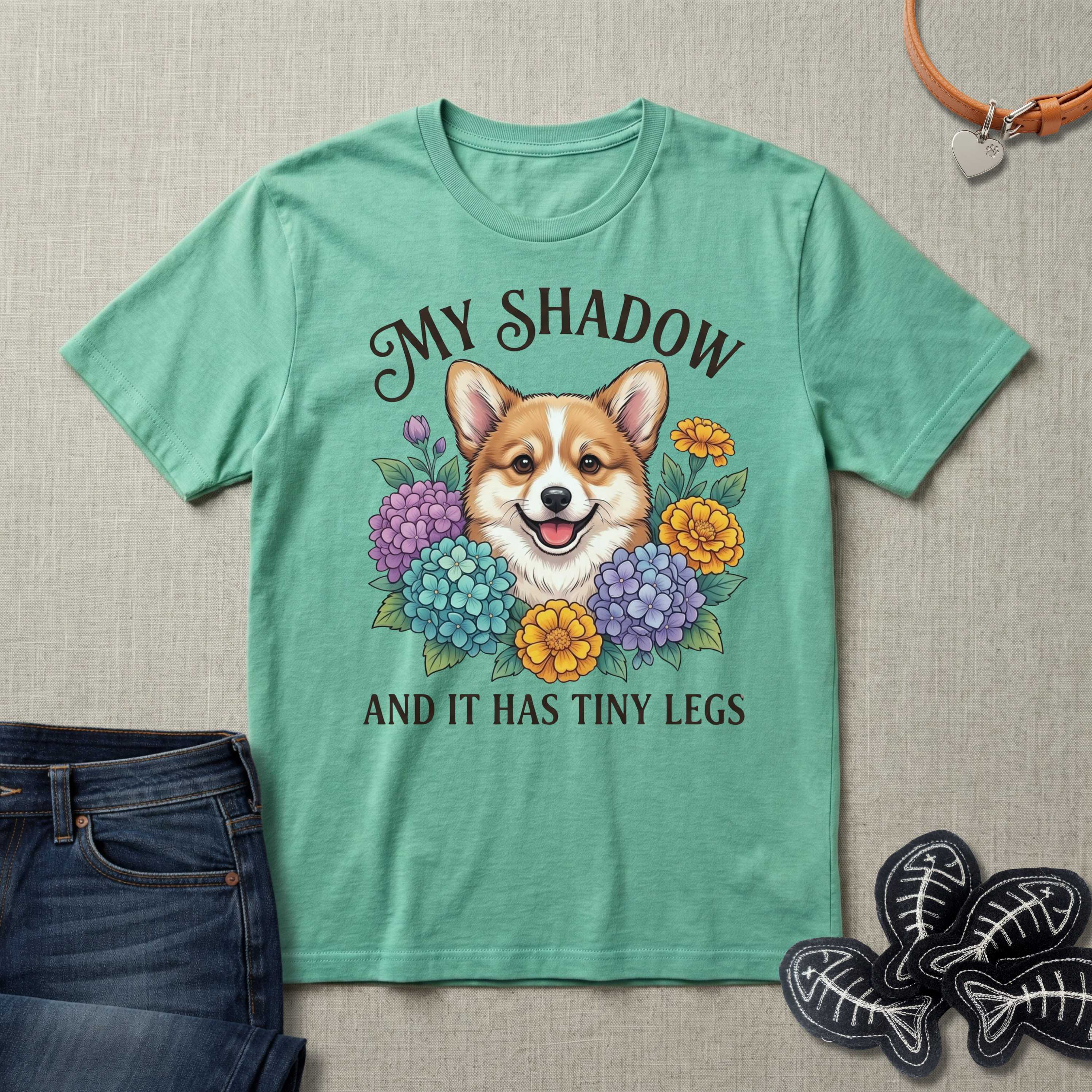 My Shadow Has Tiny Legs Dog T-Shirt