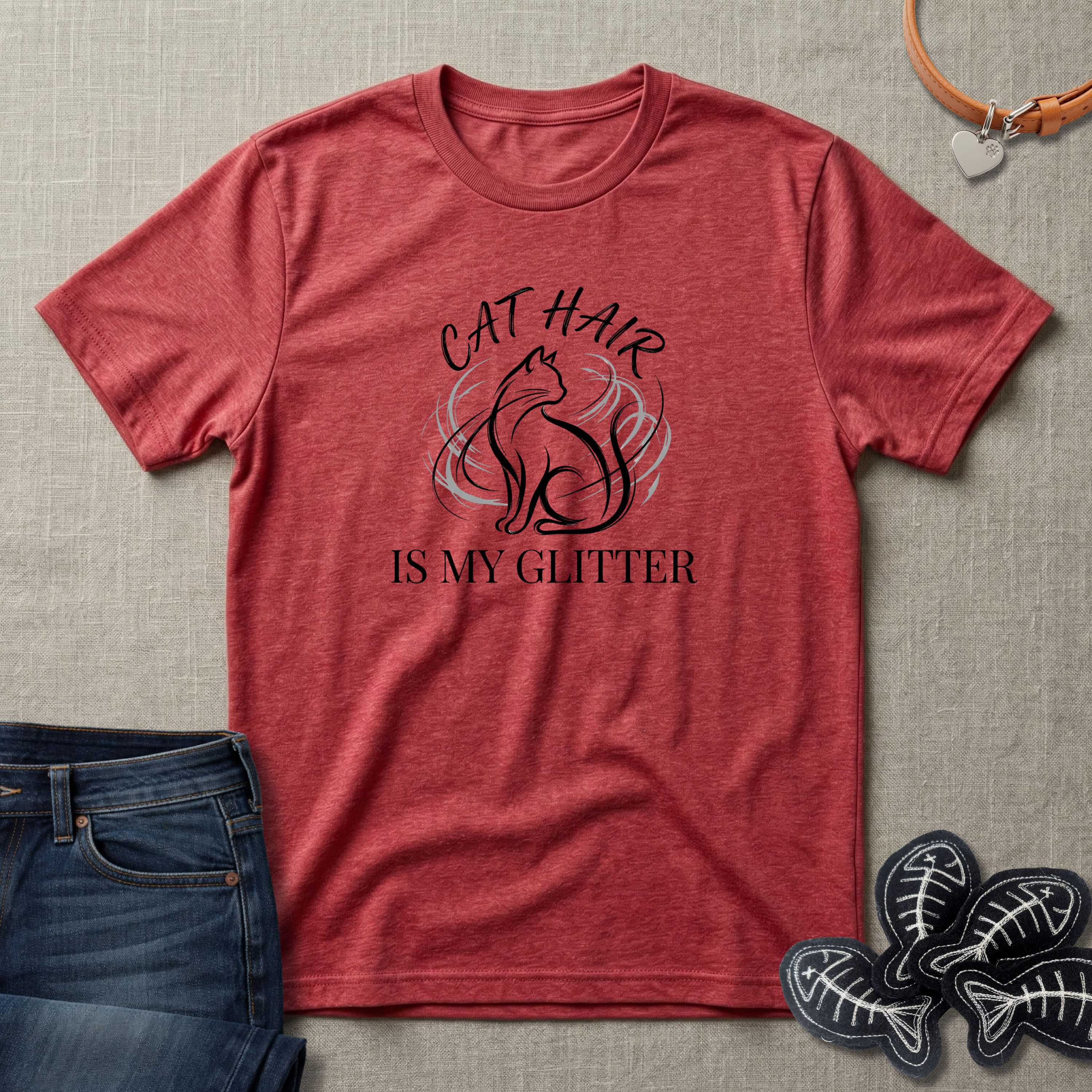 Cat Hair is My Glitter T-Shirt