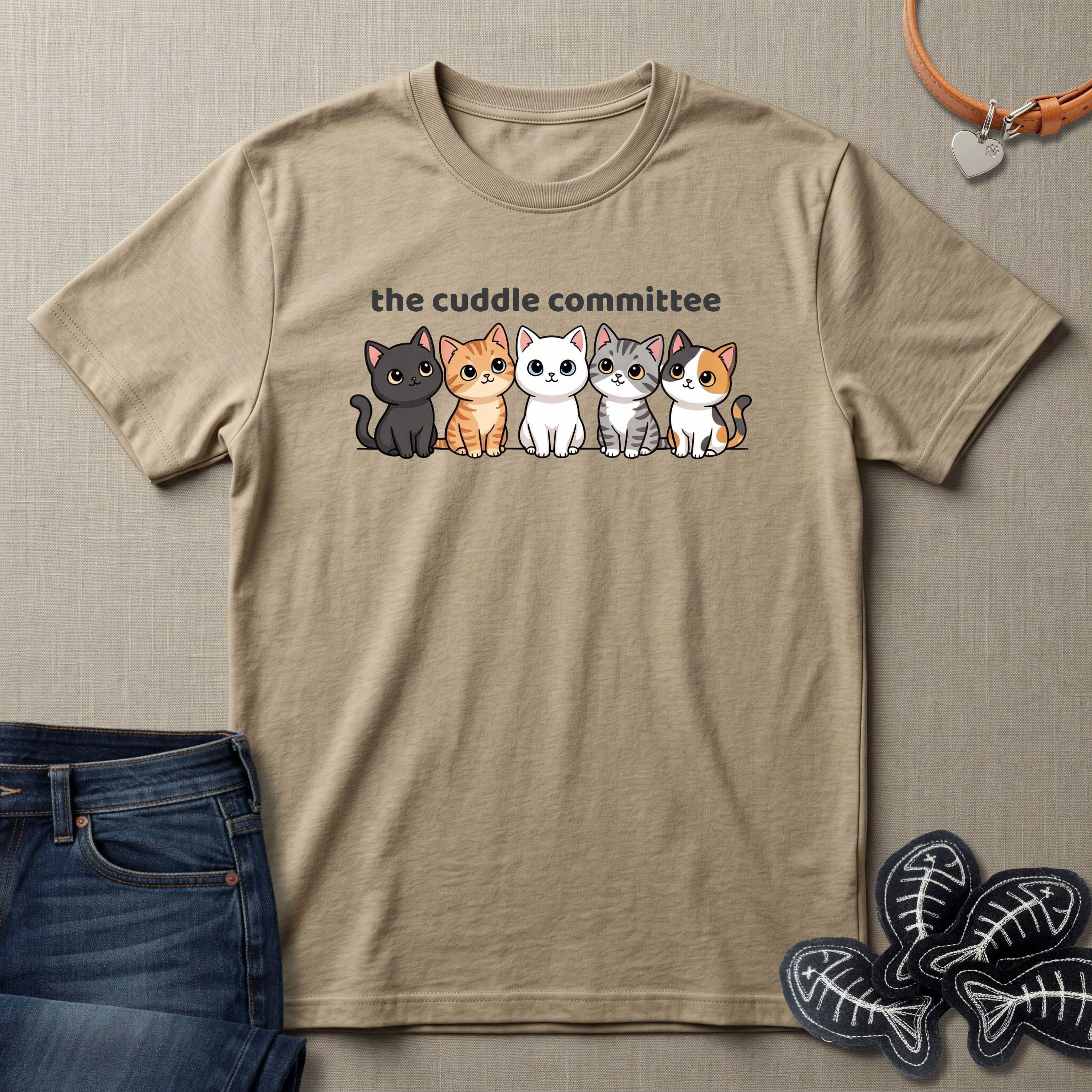 The Cuddle Committee Cat T-Shirt