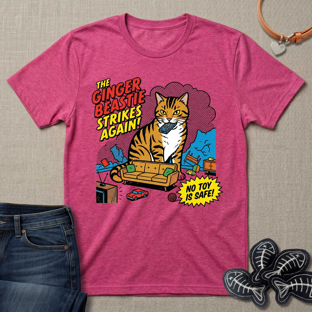 The Ginger Beastie Strikes Again Cat T-Shirt