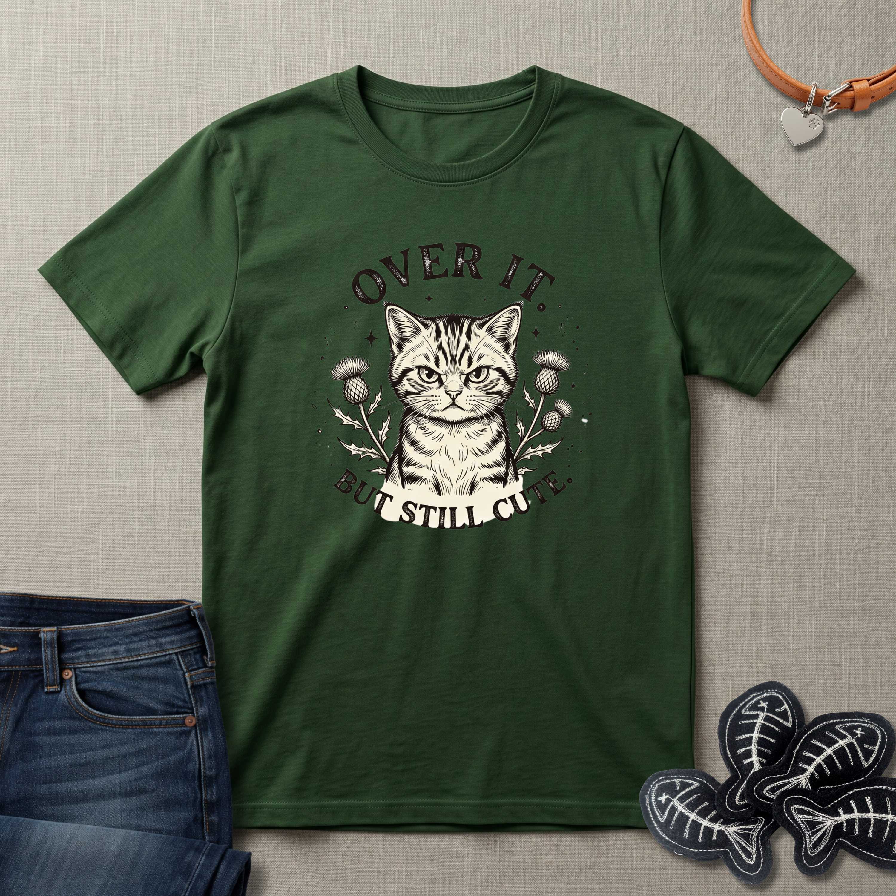 Over It But Still Cute Cat T-Shirts