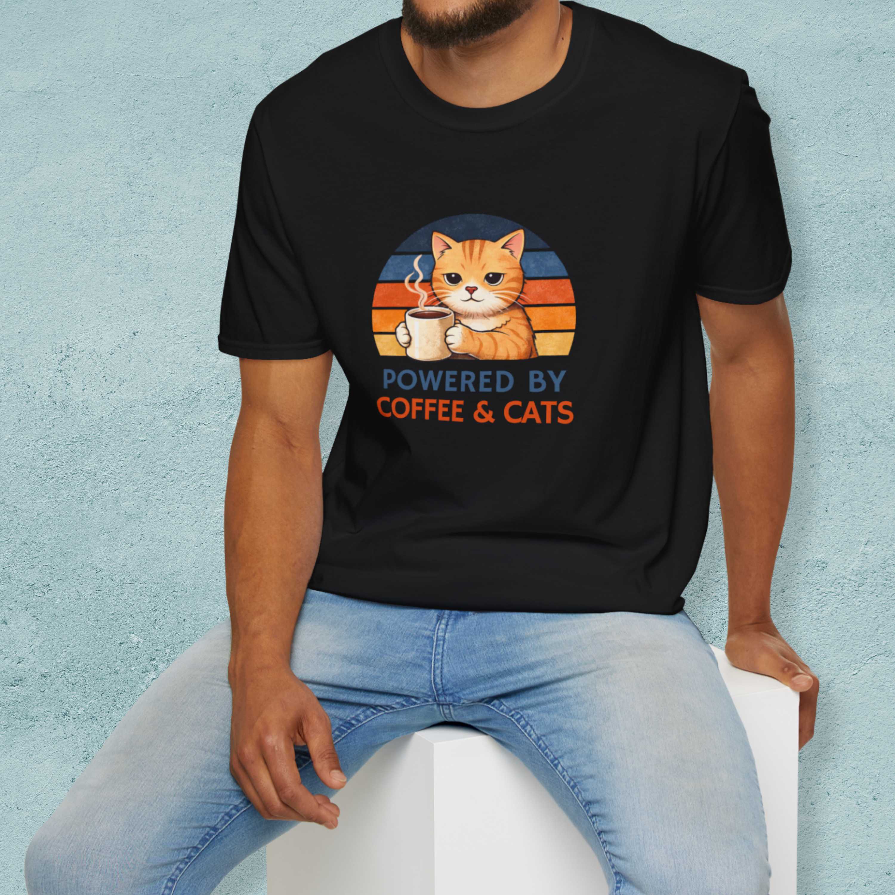 Powered by Coffee & Cats T-Shirt