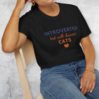 Introverted but will discuss Cats T-Shirt