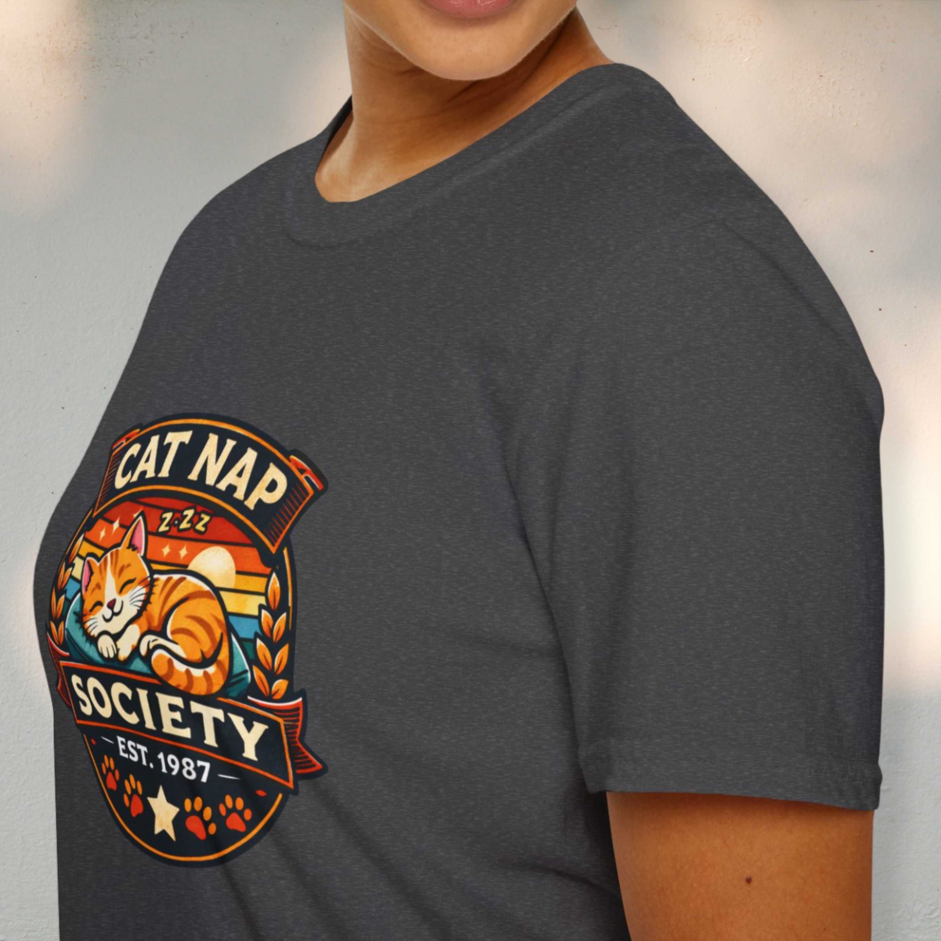 Cat Nap Society Orange Tabby T-Shirt