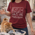 Blueprint of a 4AM Zoomie Cat T-Shirt