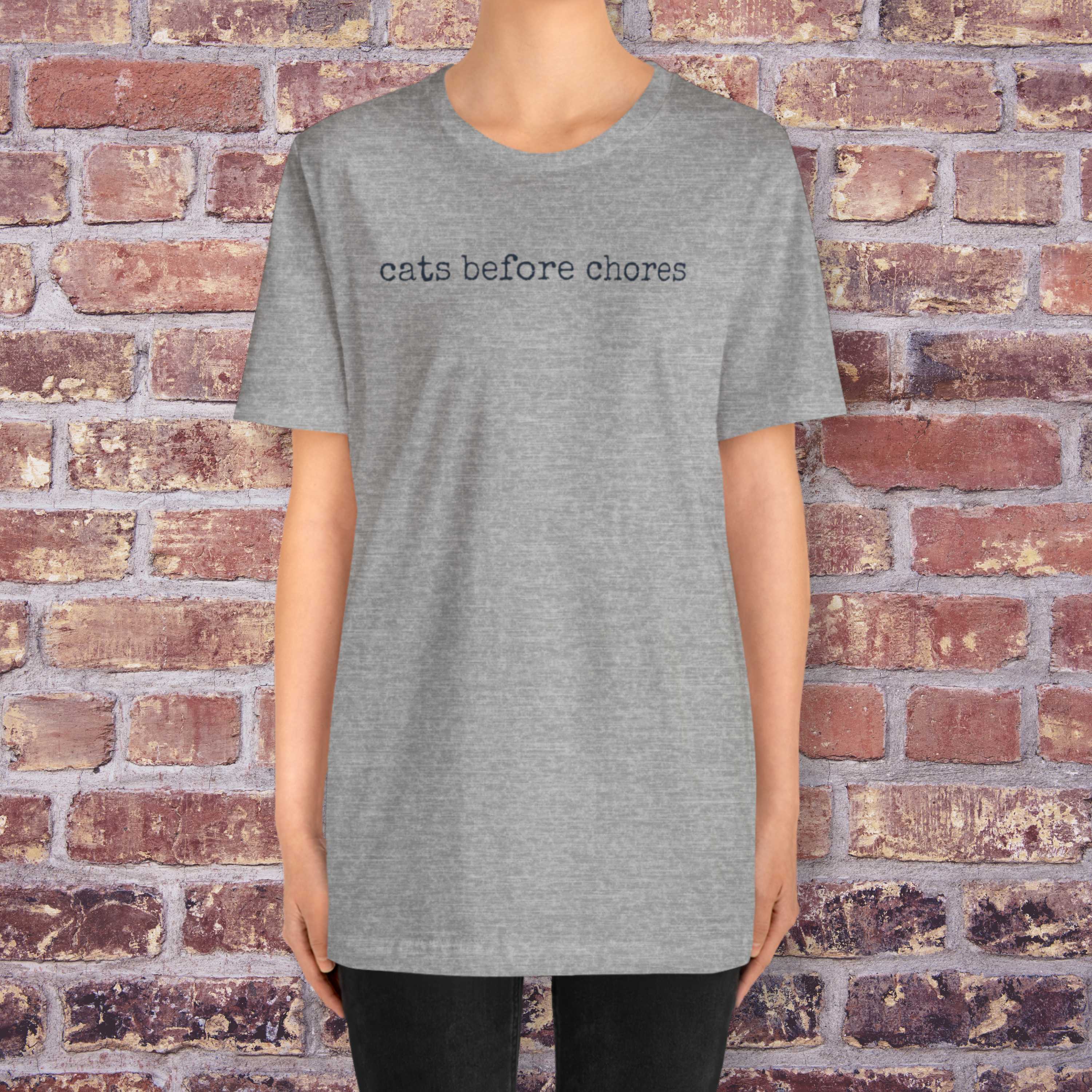 Cats Before Chores T-Shirt