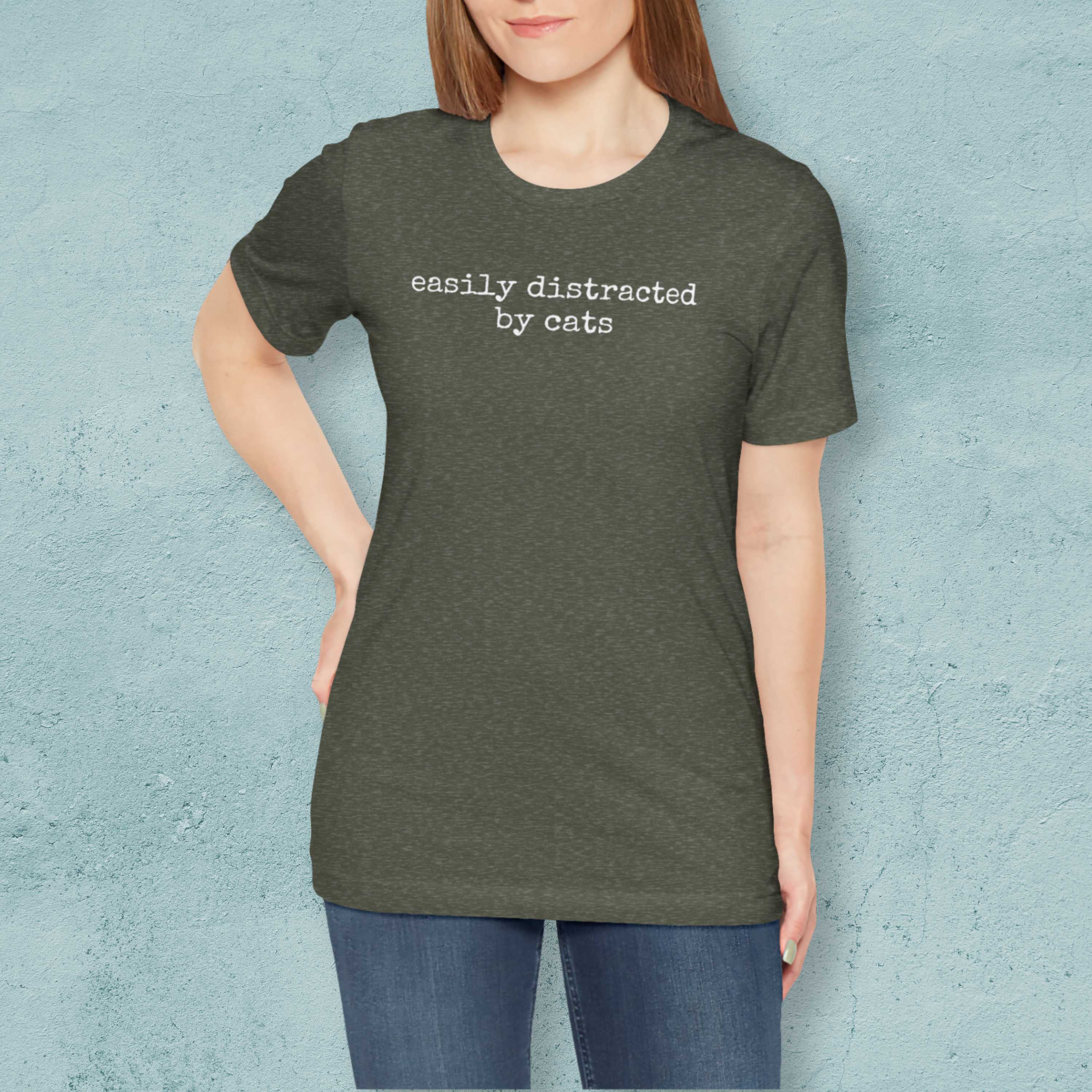 Easily Distracted by Cats  T-Shirt