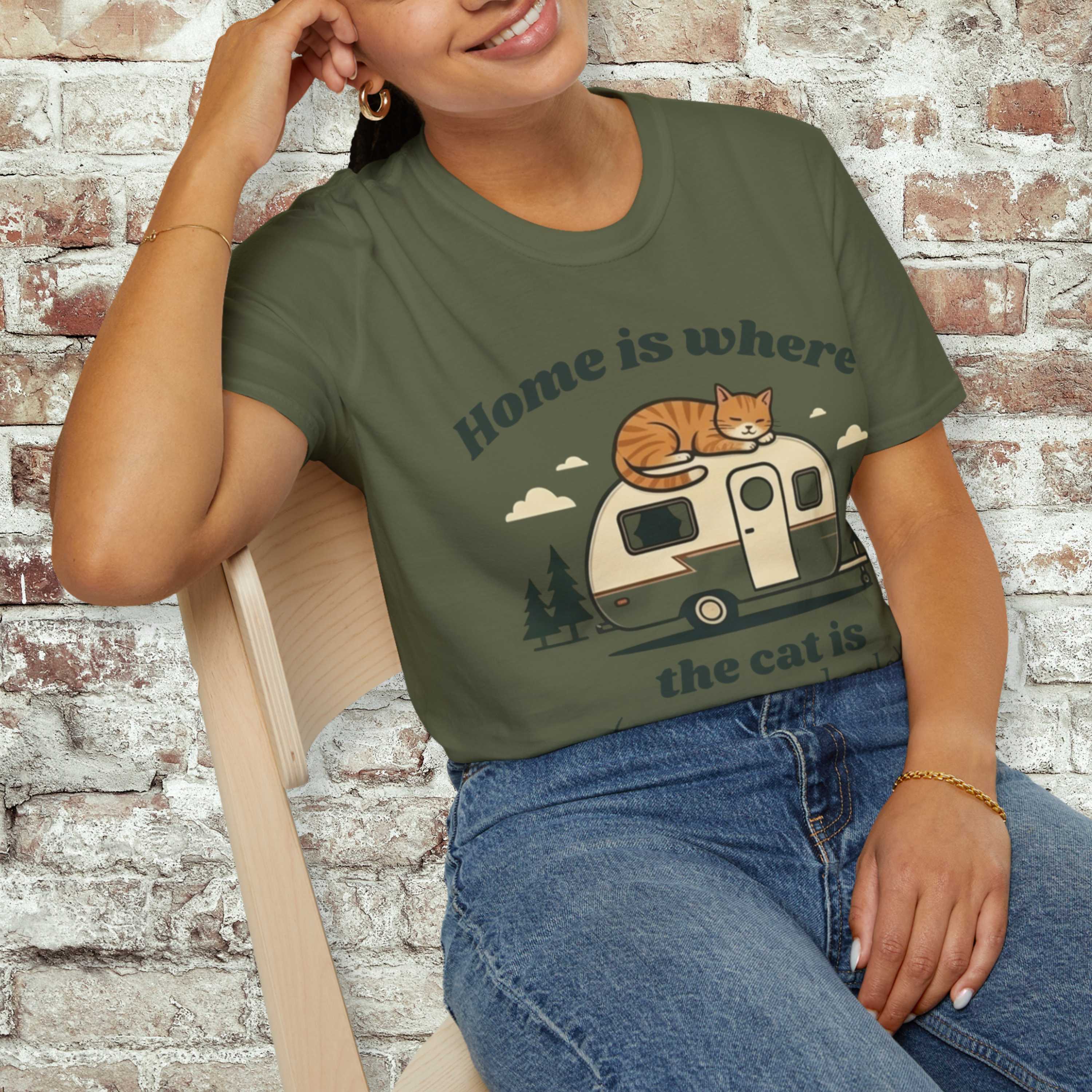 Home is Where the Cat is - Even on Wheels T-Shirt