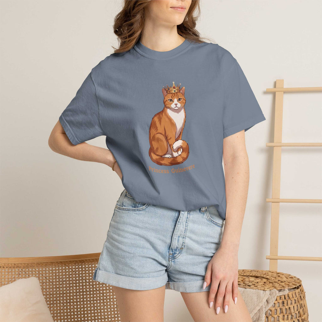 Custom Royal Cartoon Cat Based on Your Kitty T-Shirt