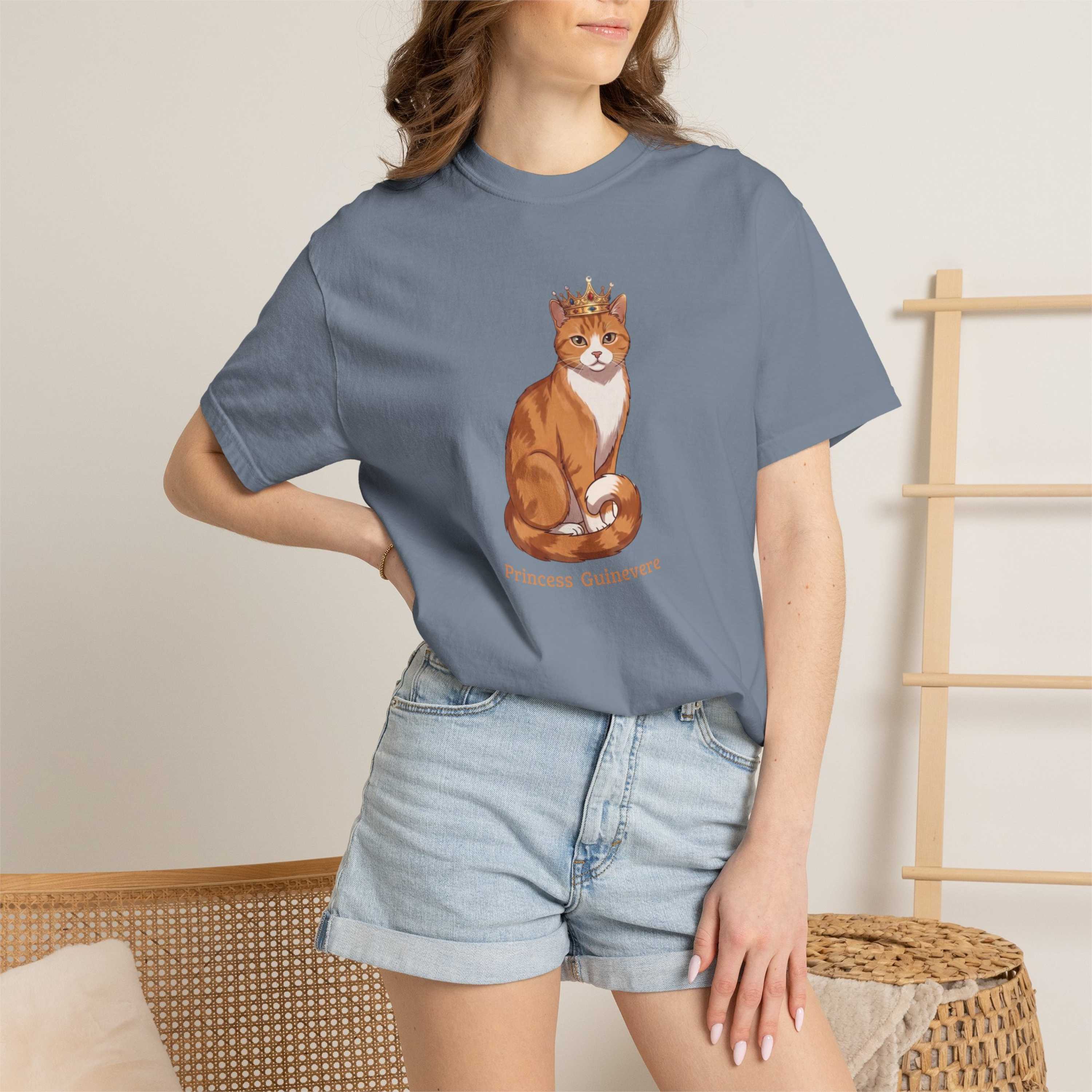 Custom Royal Cartoon Cat Based on Your Kitty T-Shirt