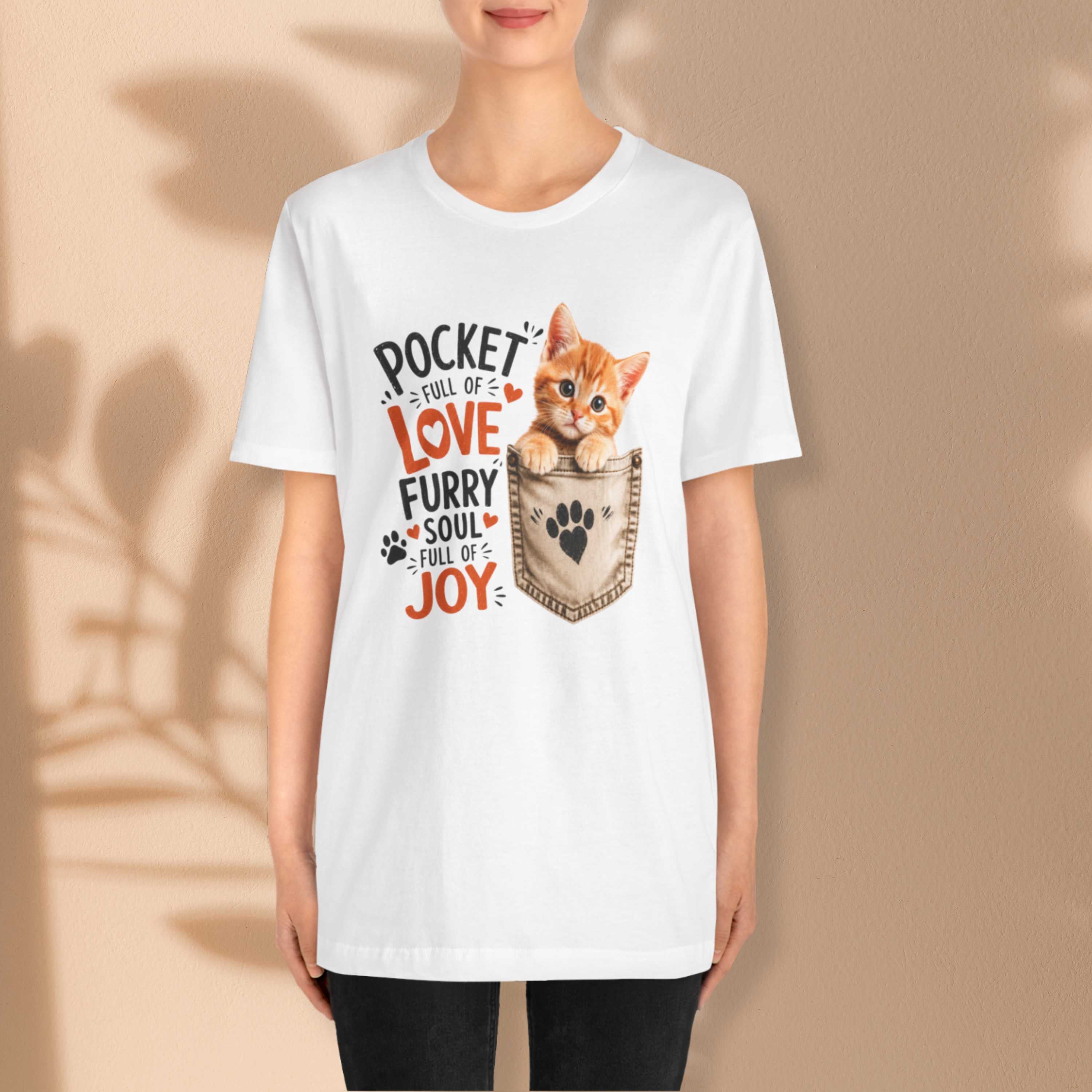 Pocket Full of Love Cat T-Shirt