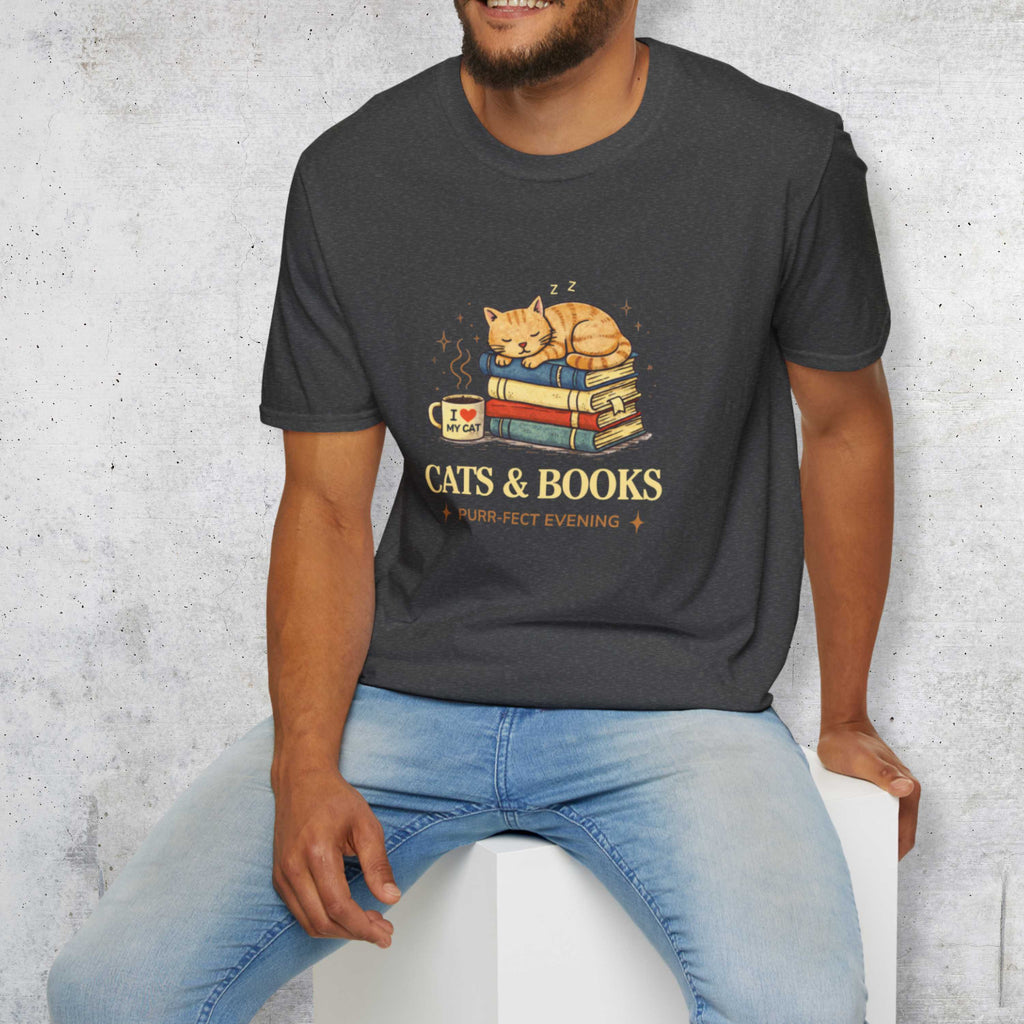 Cats & Books T-Shirt